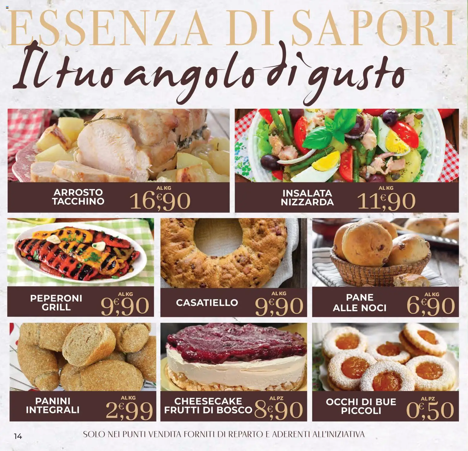 Volantino Eté del 03/07/2026 | Pagina: 14 | Prodotti: Arrosto, Pane, Peperoni, Noci