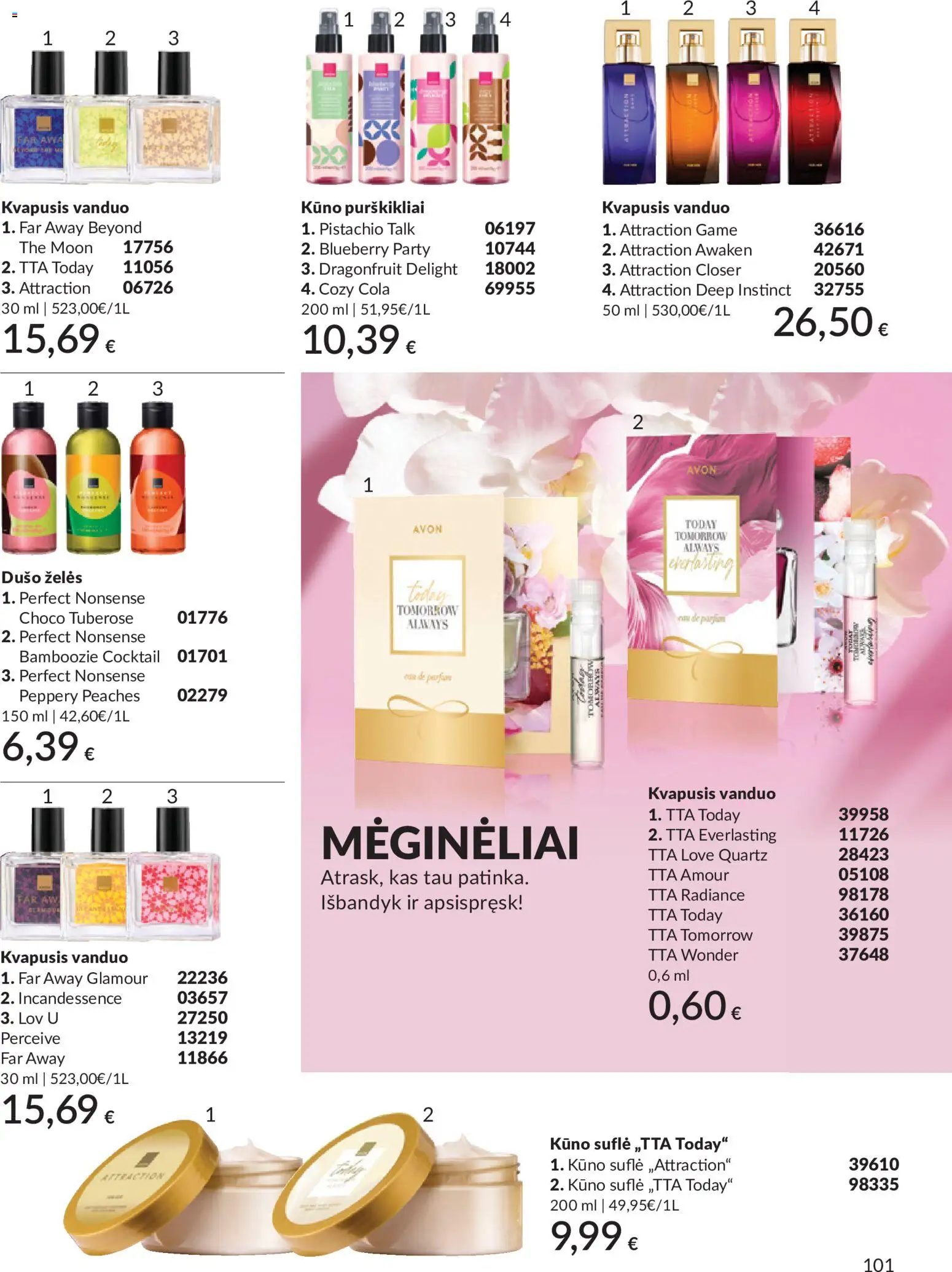 AVON akcijos nuo 2026.05.01 | Puslapis: 101 | Prekių: Kvapusis vanduo, Vanduo