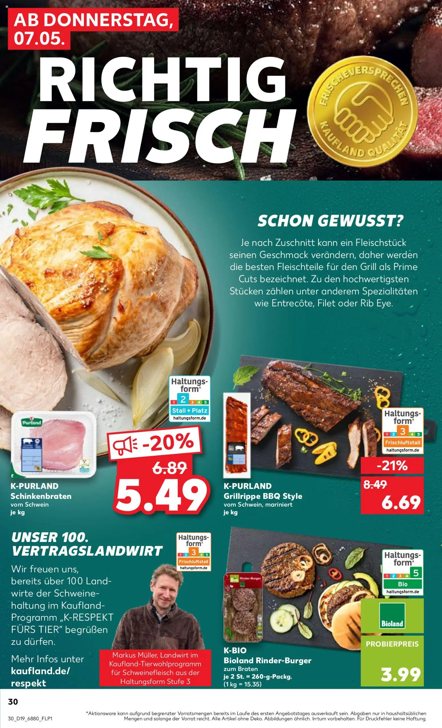 Kaufland Prospekt Völklingen	 – gültig ab 07.05.2026 | Seite: 30 | Produkte: Grill, Burger, Schweinefleisch
