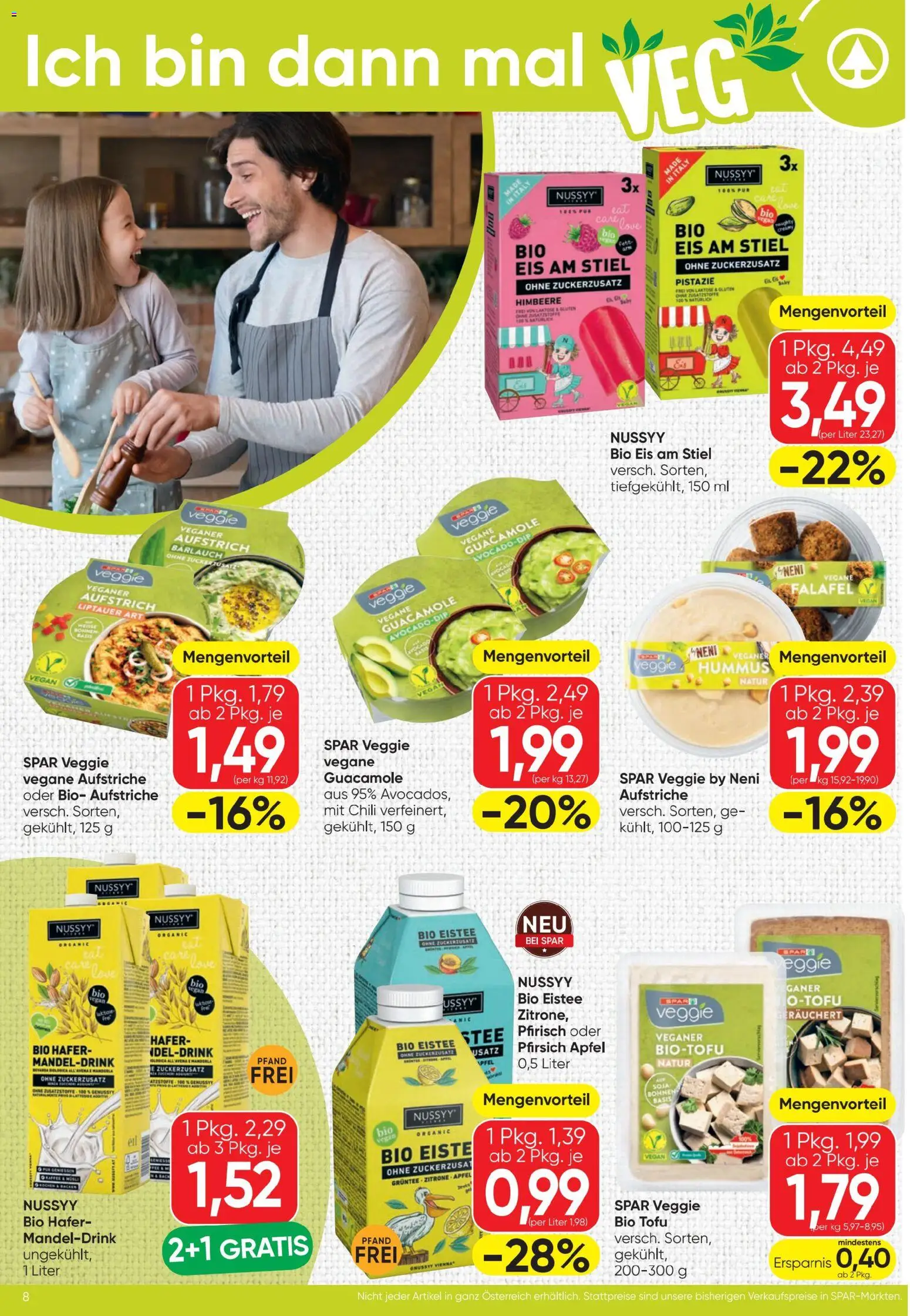 Spar - Flugblatt gültig ab 06.08.2026 | Seite: 8 | Produkte: Rizsliszt, Pfirsich, Chili, Äpfel