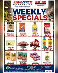 Saverite specials catalogue – valid from 26/10/2026