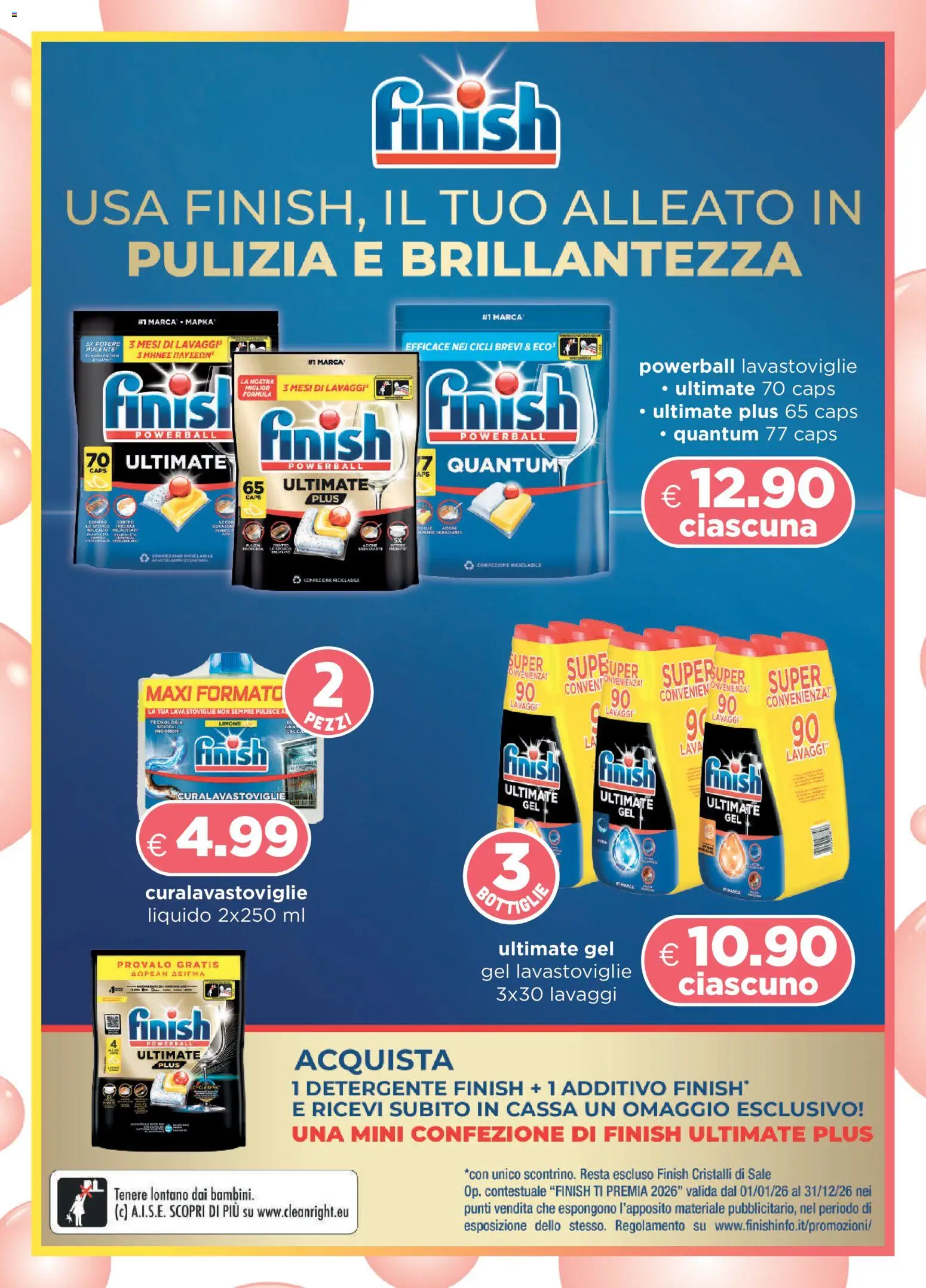 Volantino Acqua e Sapone del 28/06/2026 | Pagina: 3 | Prodotti: Detergente, Sale, Lavastoviglie