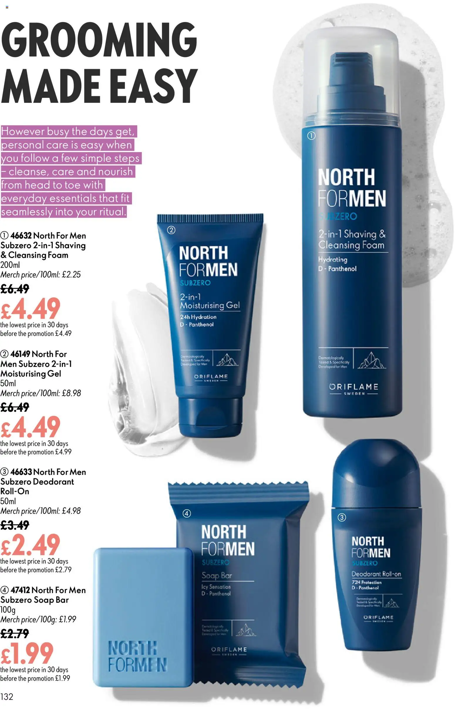 {H1} | Page: 132 | Products: Foam, Soap, Deodorant