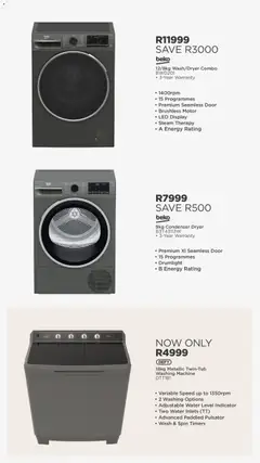 House and Home specials catalogue – valid from 20/07/2026 | Page: 51 | Products: Washing machine, Dryer, Water