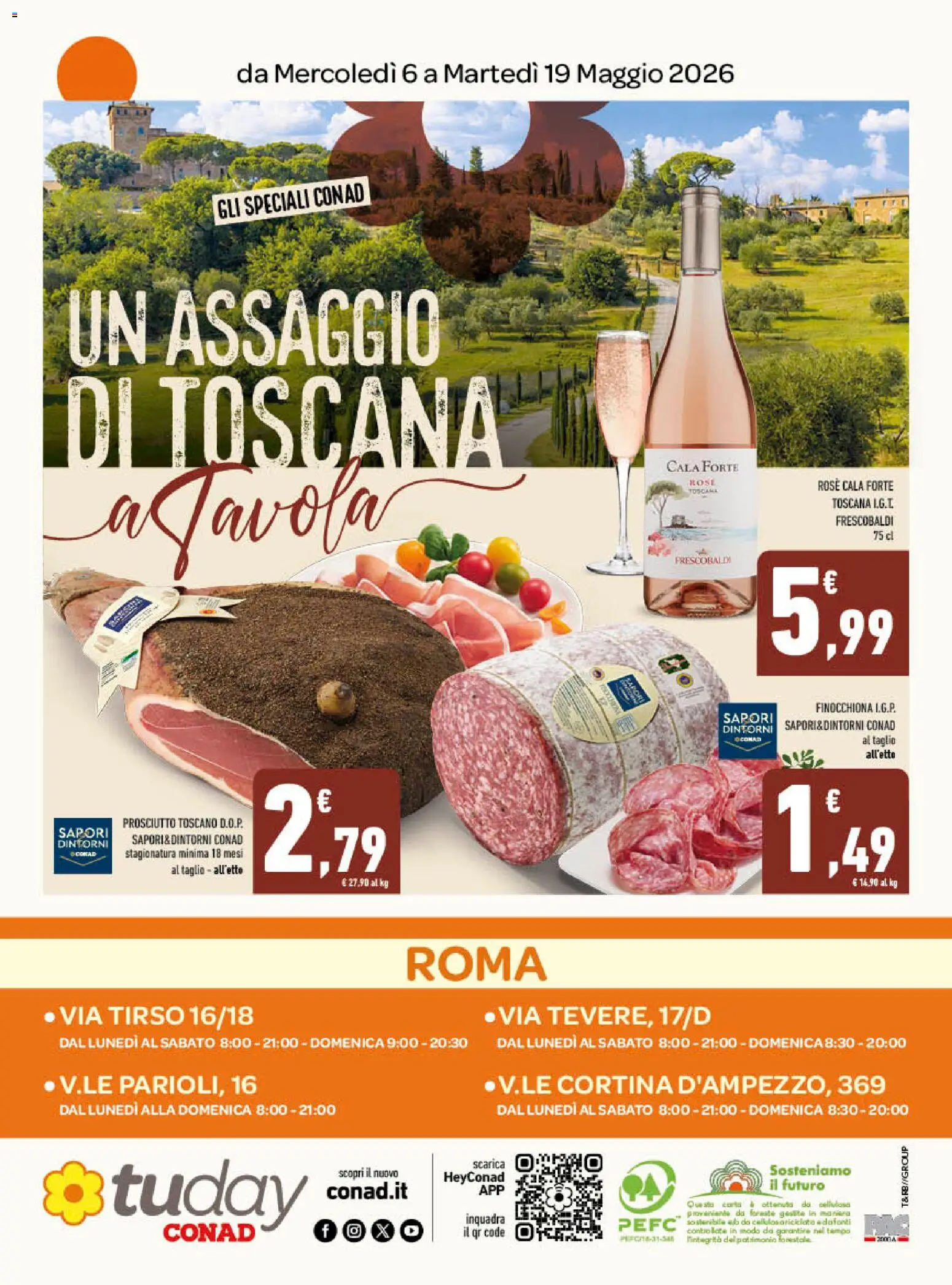 Volantino Conad del 06.05.2026 | Pagina: 16 | Prodotti: Prosciutto