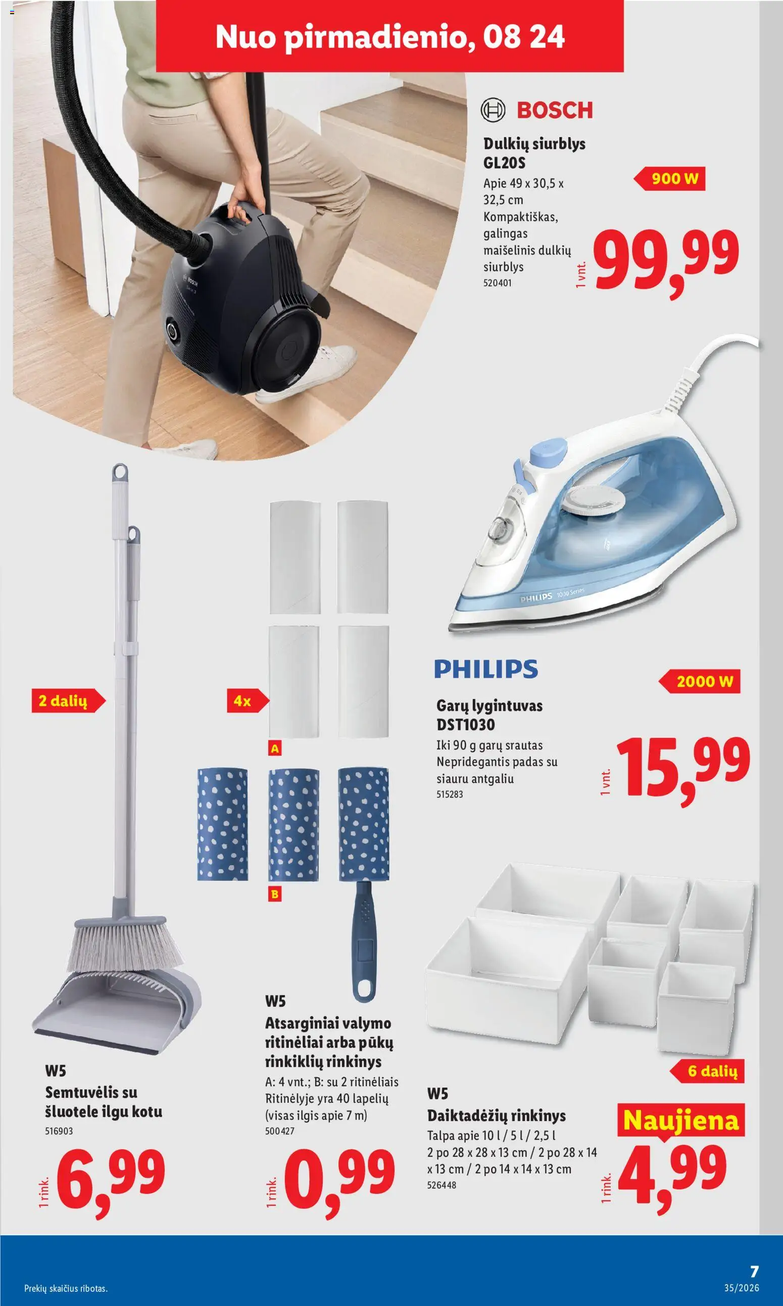 LIDL akcijos nuo 2026.08.24 | Puslapis: 7 | Prekių: Lygintuvas