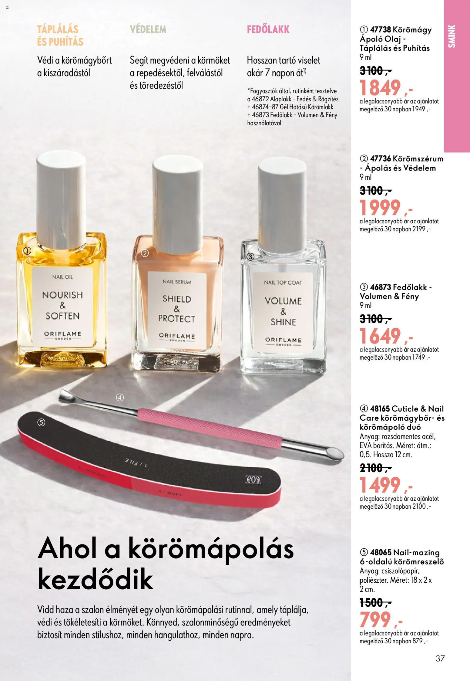 Oriflame akciós ujság - amely érvényes a következő dátumtól: 2026.07.29. | Oldal: 37