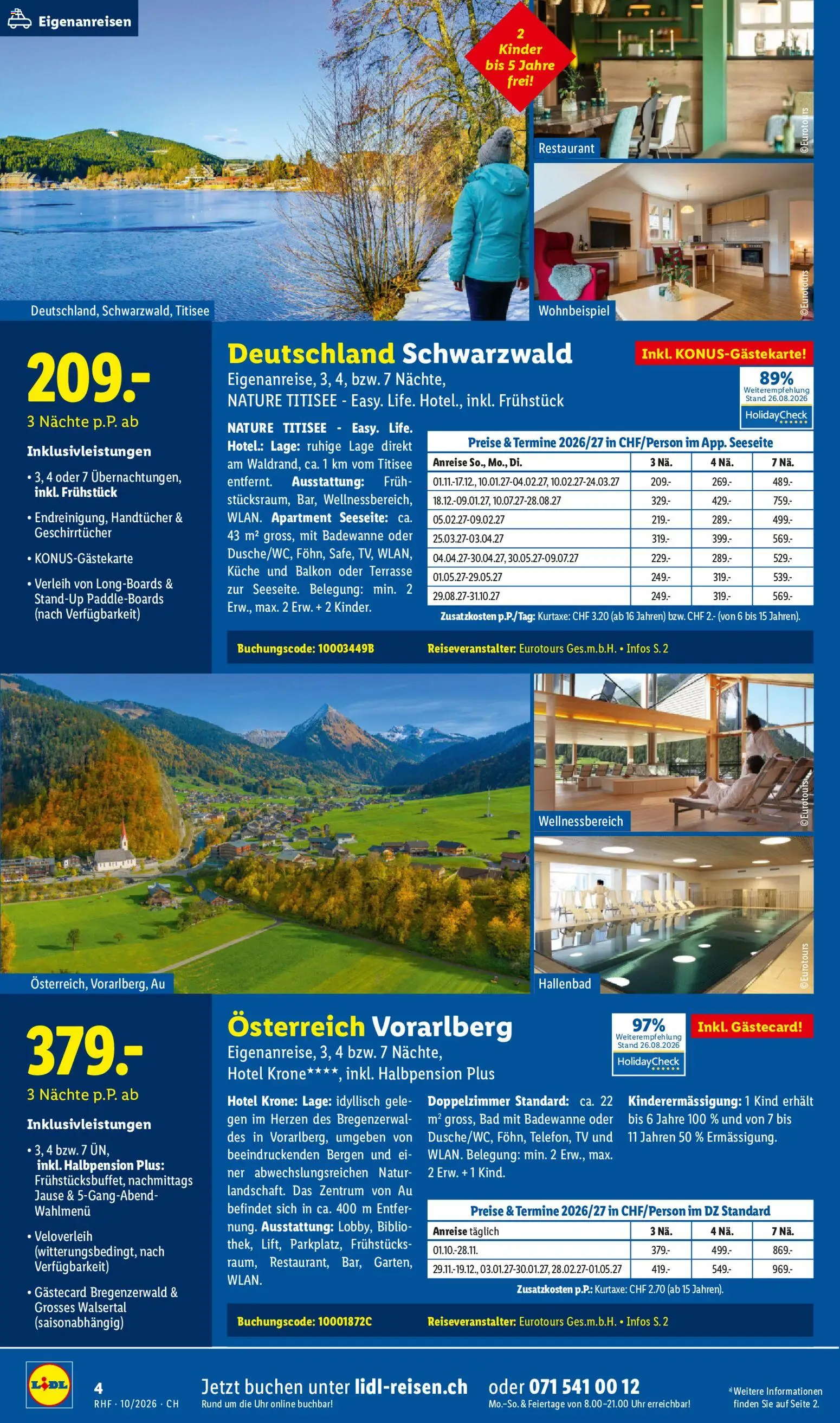 Lidl aktionen Reise-Highlights – gültig ab 30.09.2026 | Seite: 4 | Produkte: Handtücher, Bad, Uhr, TV