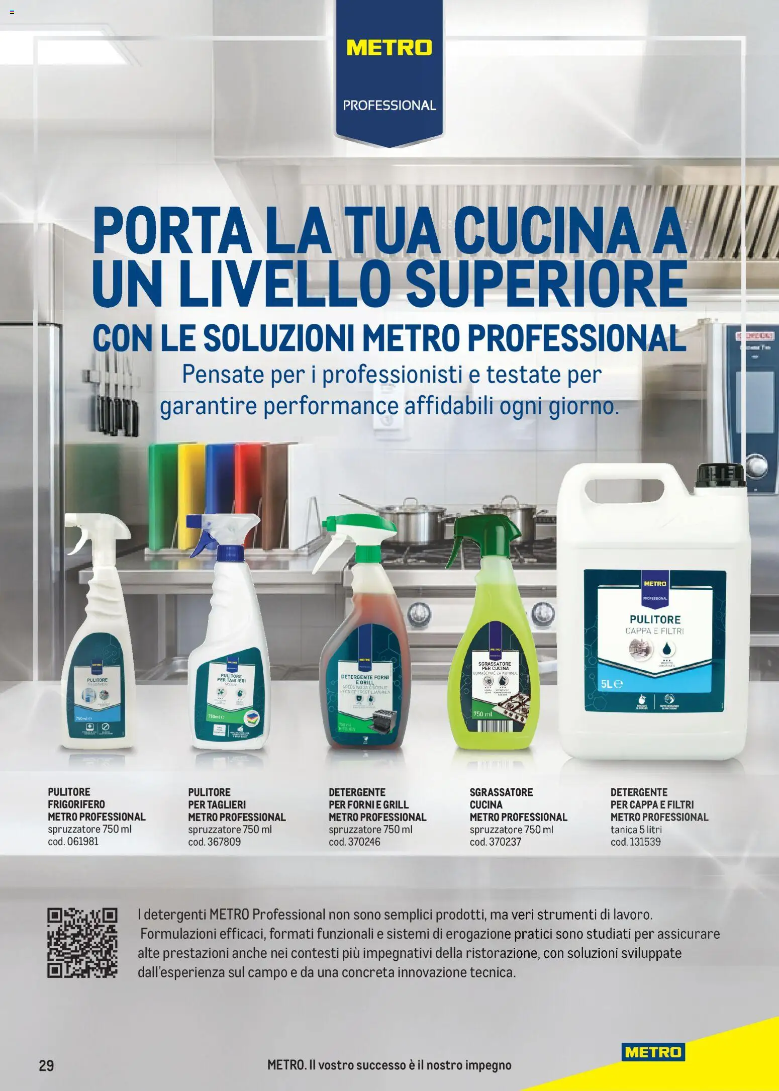 Volantino Metro del 28.05.2026 | Pagina: 29 | Prodotti: Detergente, Sgrassatore, Tanica, Frigorifero