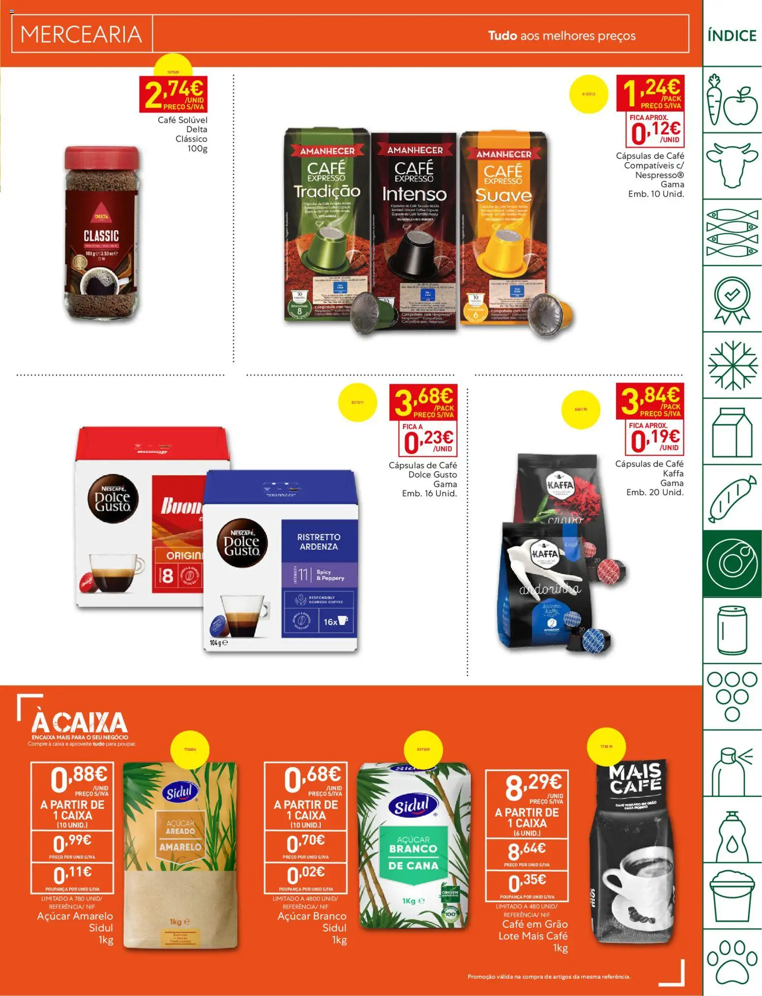 Recheio folheto │ válido de 18/08/2026 | Página: 17 | Produtos: Cápsulas, Café em grão, Café, Açúcar