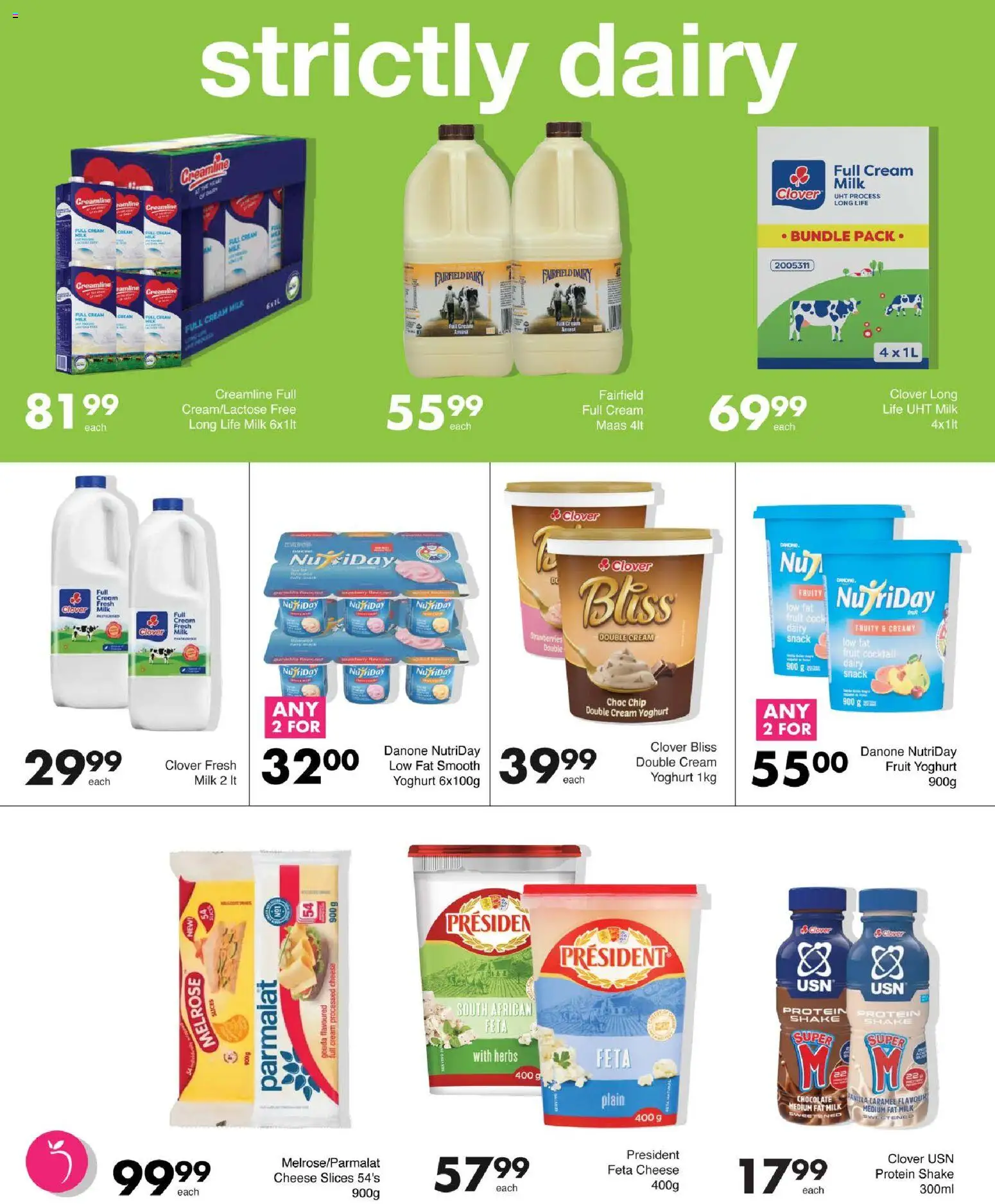 New Save catalogue – valid from 11.06.2026 | Page: 3 | Products: Yoghurt, Milk, Cheese, Strawberries