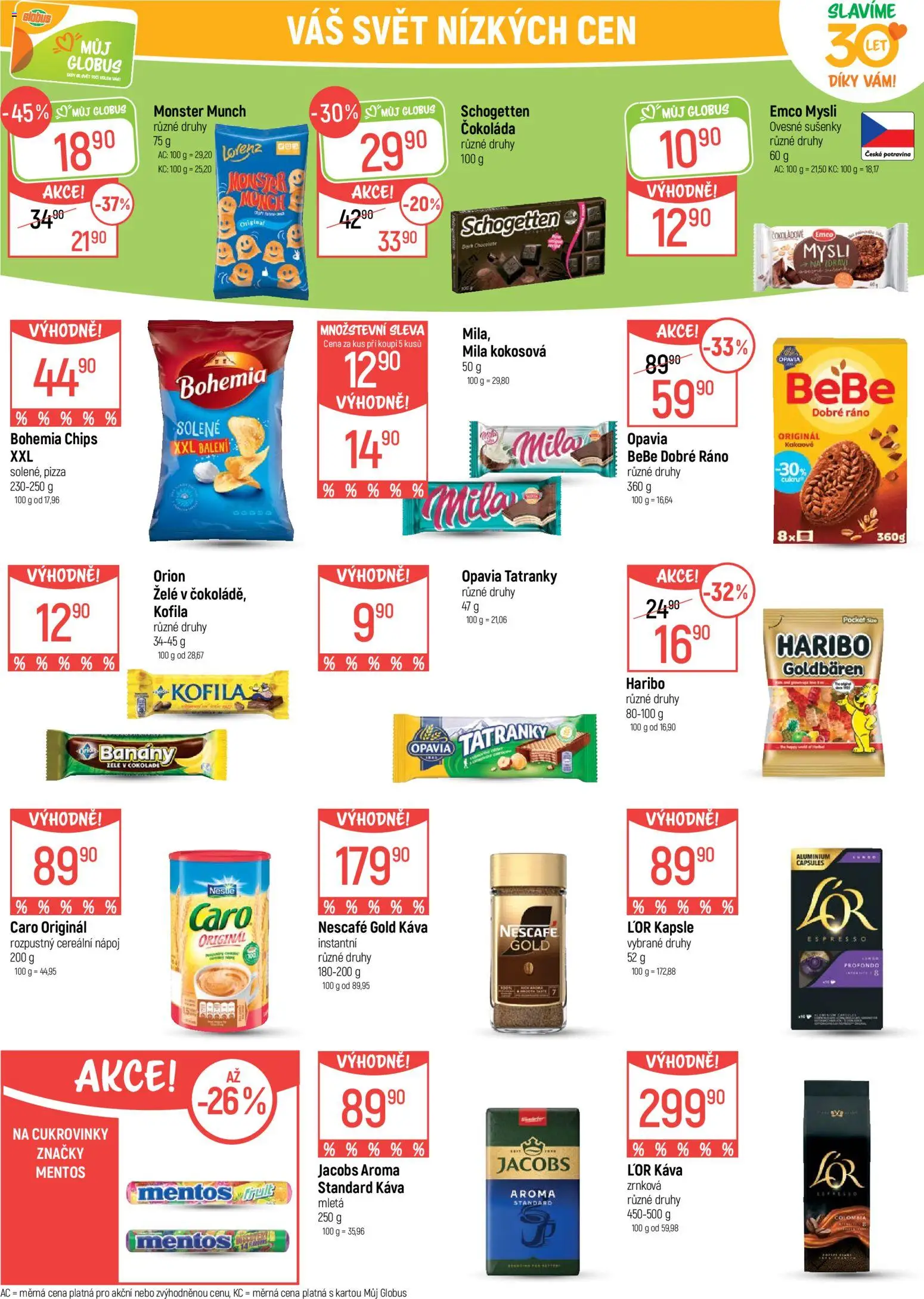 Globus leták - Praha Čakovice od 06.05.2026 | Strana: 26 | Produkty: Monster, Káva, Haribo, Mysli
