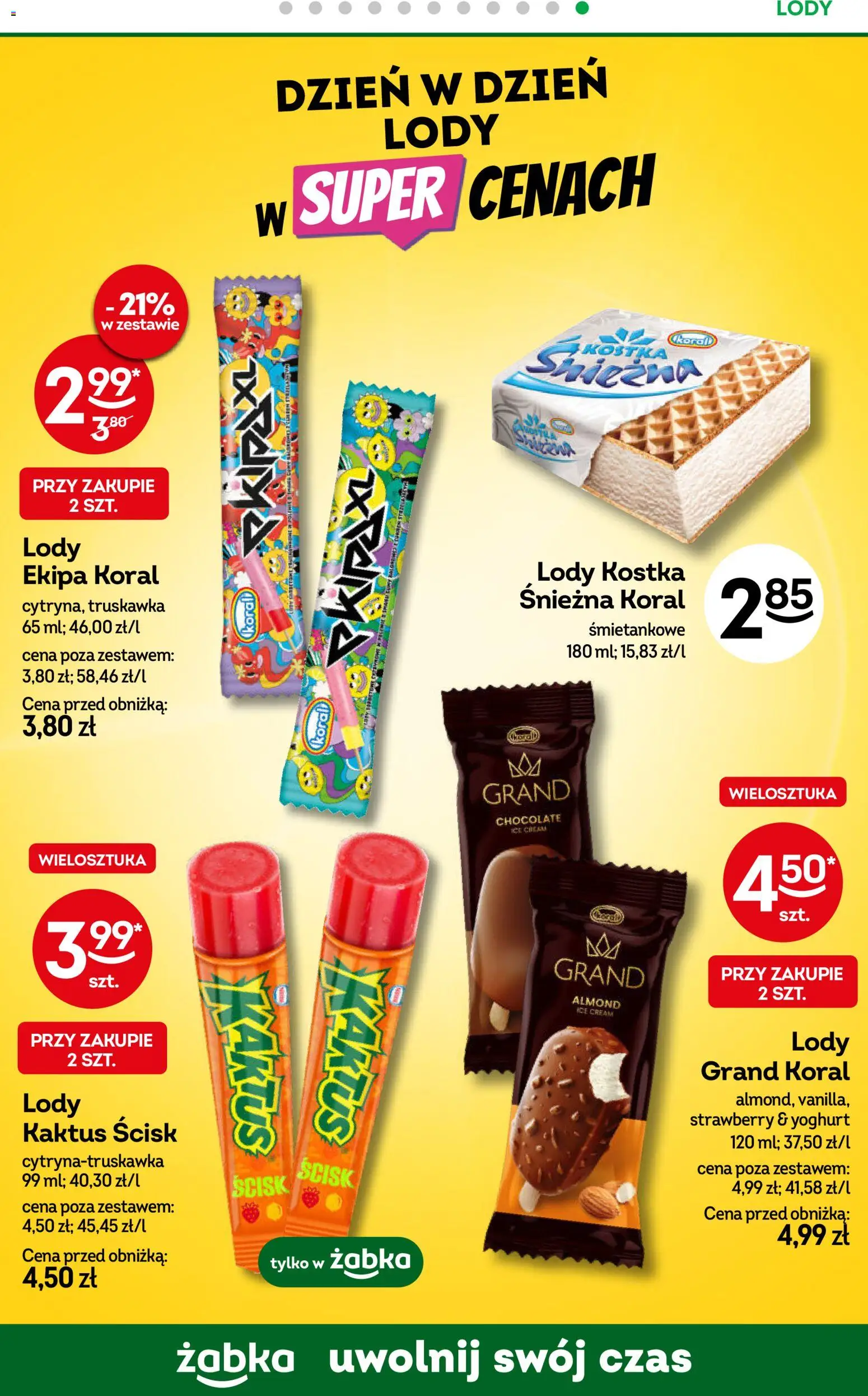 Żabka gazetka od 29.07.2026 | Strona: 58 | Produkty: Lody Ekipa, Lody