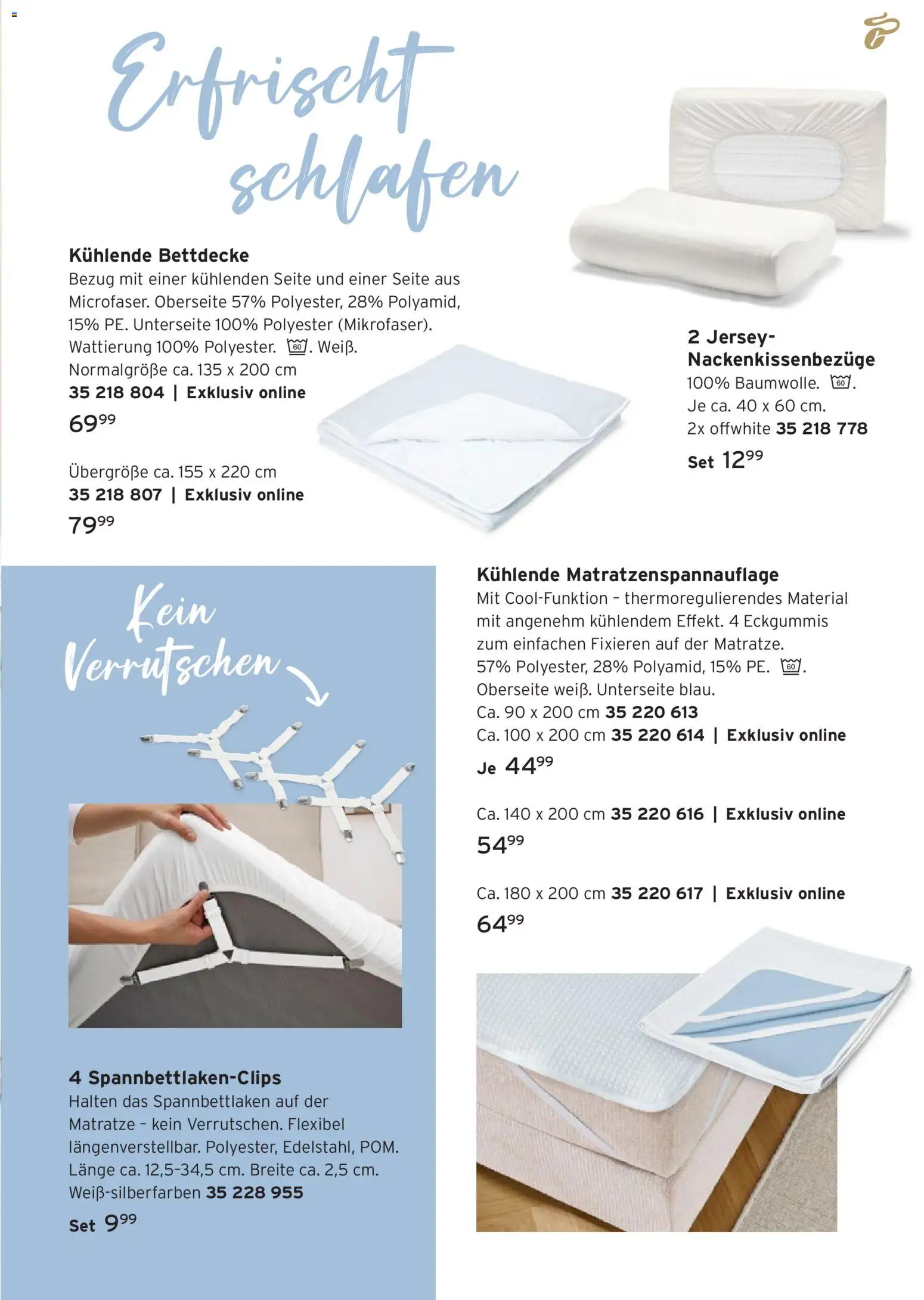 Prospekt Tchibo Cool bleiben – gültig ab 17.06.2026 | Seite: 19 | Produkte: Matratze, Bettdecke