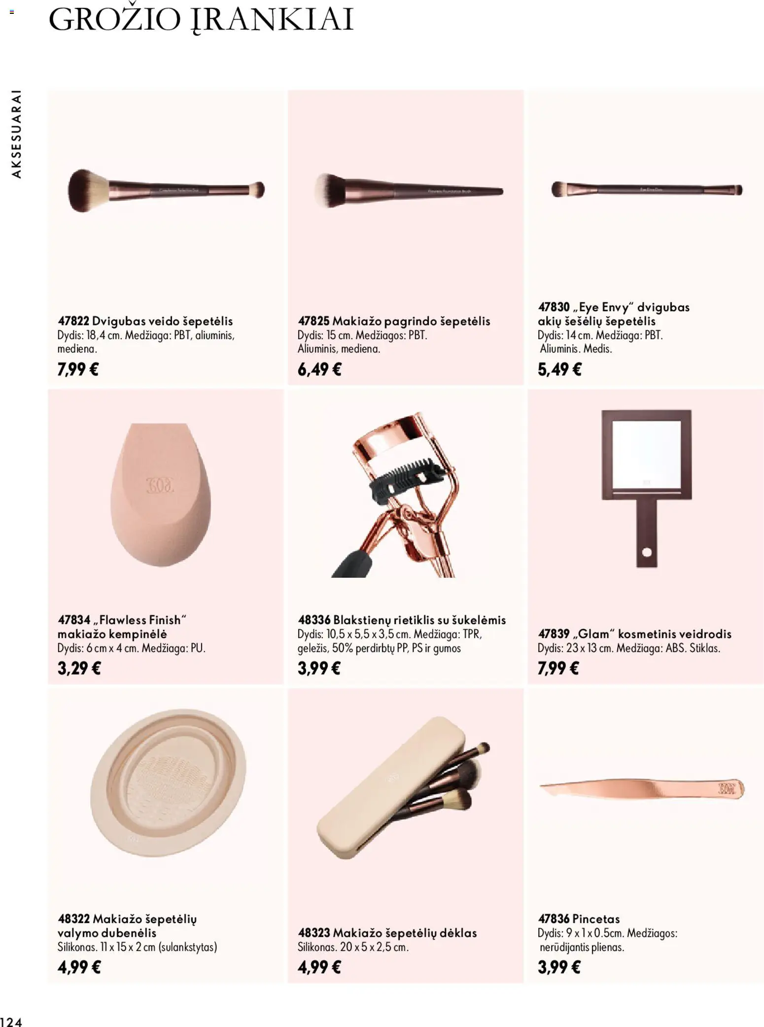 Oriflame akcijos nuo 2026.10.07 | Puslapis: 124 | Prekių: Šepetėlis, Dėklas, Veidrodis
