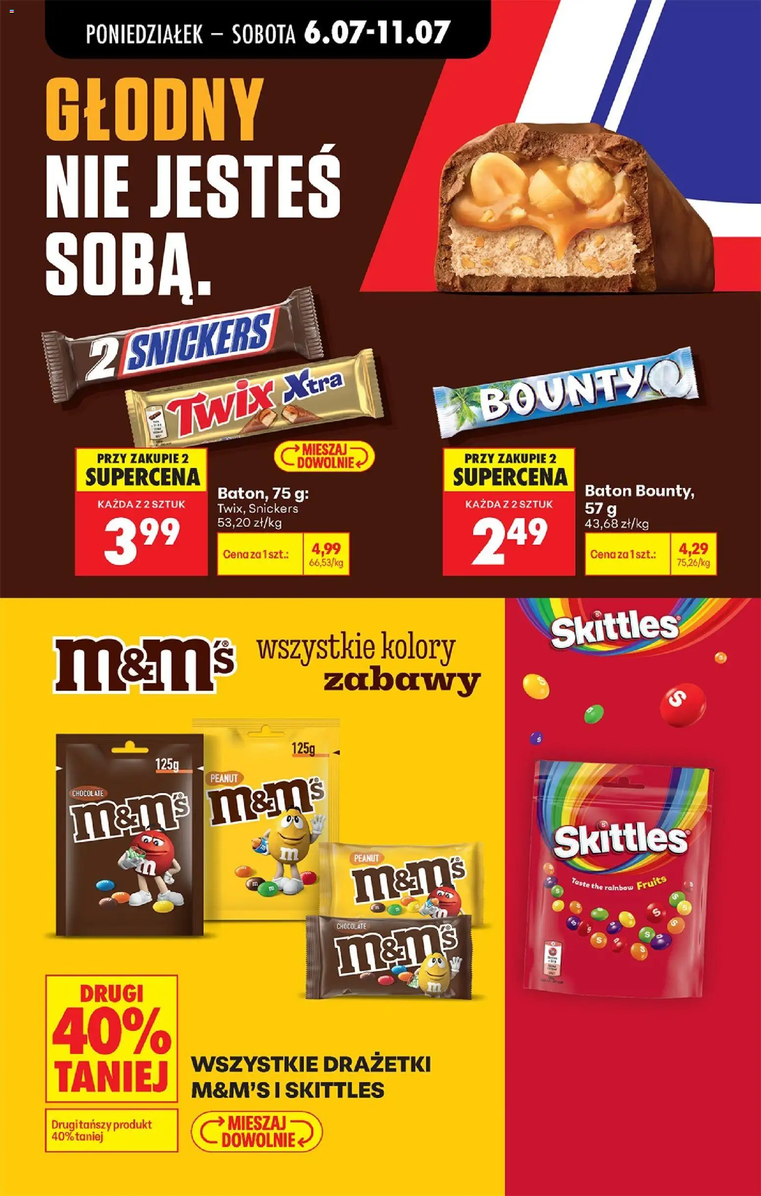 Biedronka Polsko leták od 06.07.2026 | Strana: 59 | Produkty: Twix, Skittles