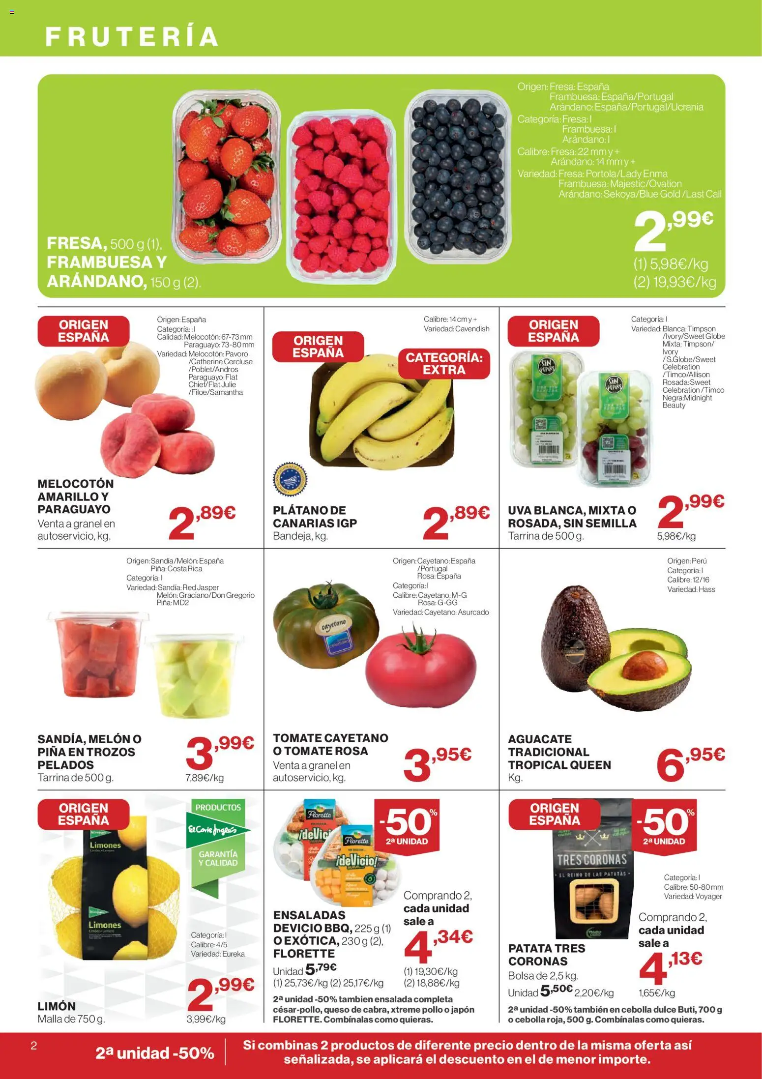 El Corte Inglés ofertas │ válido desde el 13/08/2026 | Página: 2 | Productos: Queso, Bolsa, Patatas, Pollo