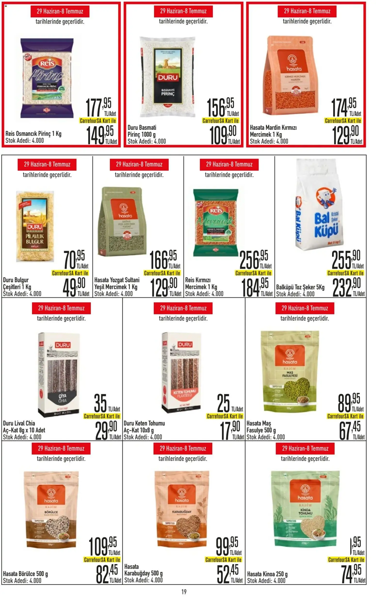 CarrefourSA Katalog - 25 Haziran 2026 tarihinden itibaren geçerlidir | Sayfa: 19