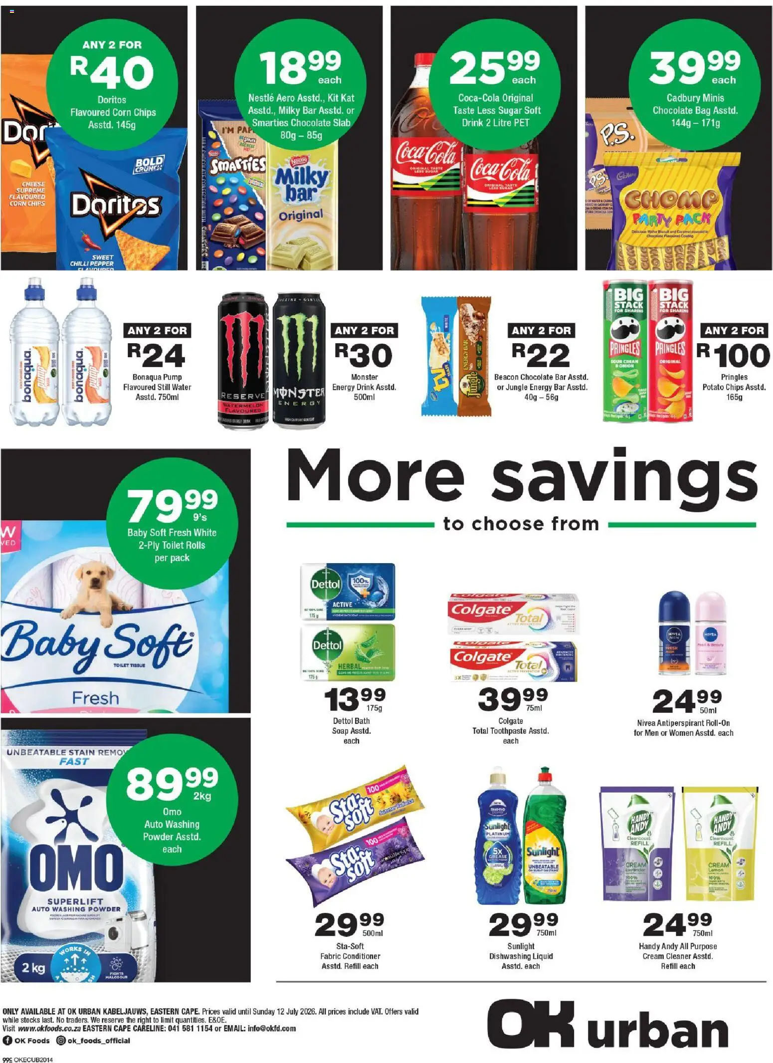 New OK Foods catalogue – valid from 24/06/2026 | Page: 4 | Products: Corn, Toilet, Soap, Antiperspirant