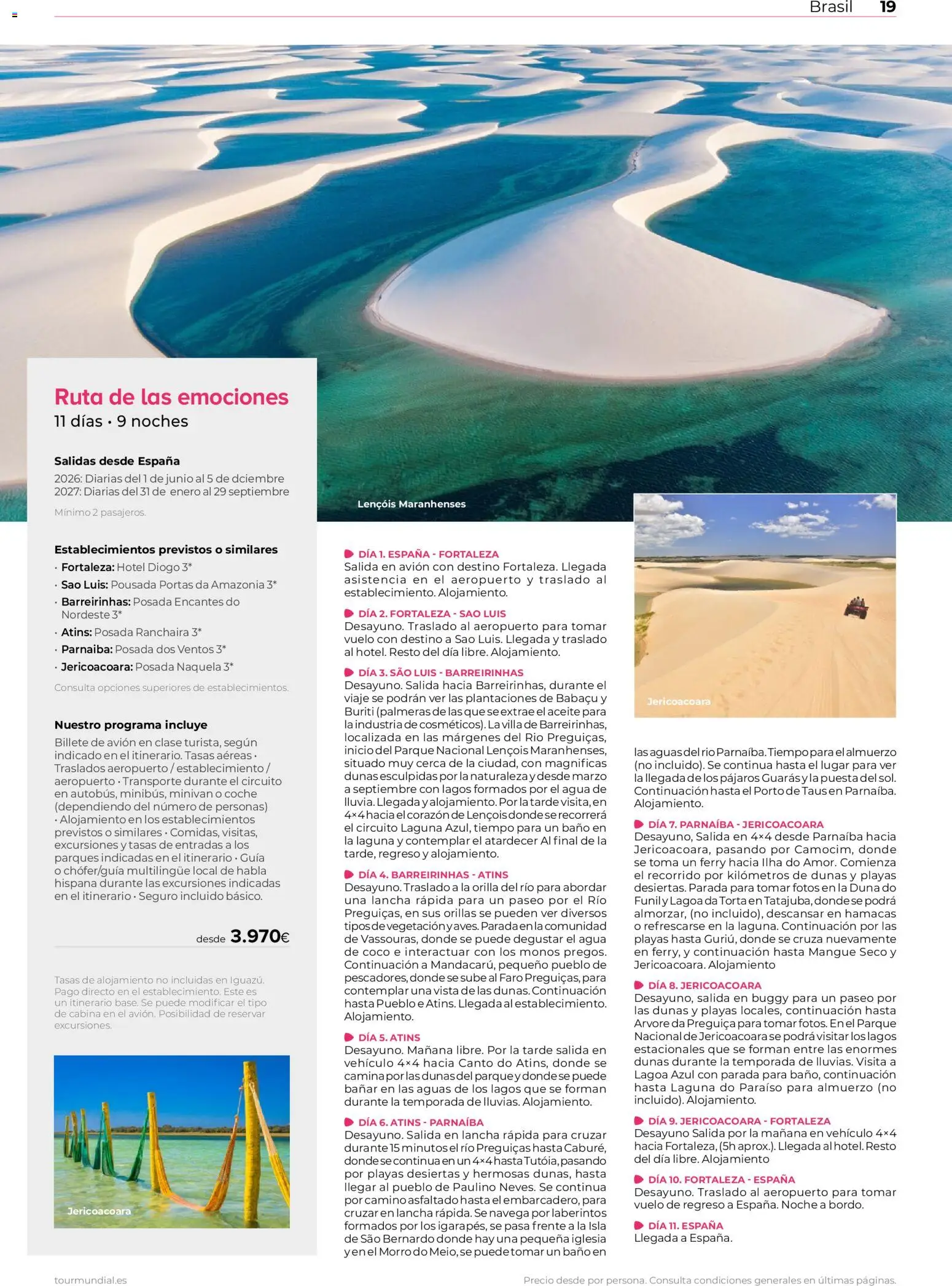 Viajes El Corte Inglés Argentina y Brasil │ válido desde el 01/06/2026 | Página: 19 | Productos: Coco, Palmeras, Agua, Baño