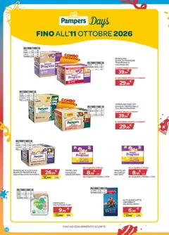 Anteprima del volantino Bimbo store volantino valido a partire dal 01/10/2026 | Pagina: 12 | Prodotti: Mutandine, Pampers, Assorbenti