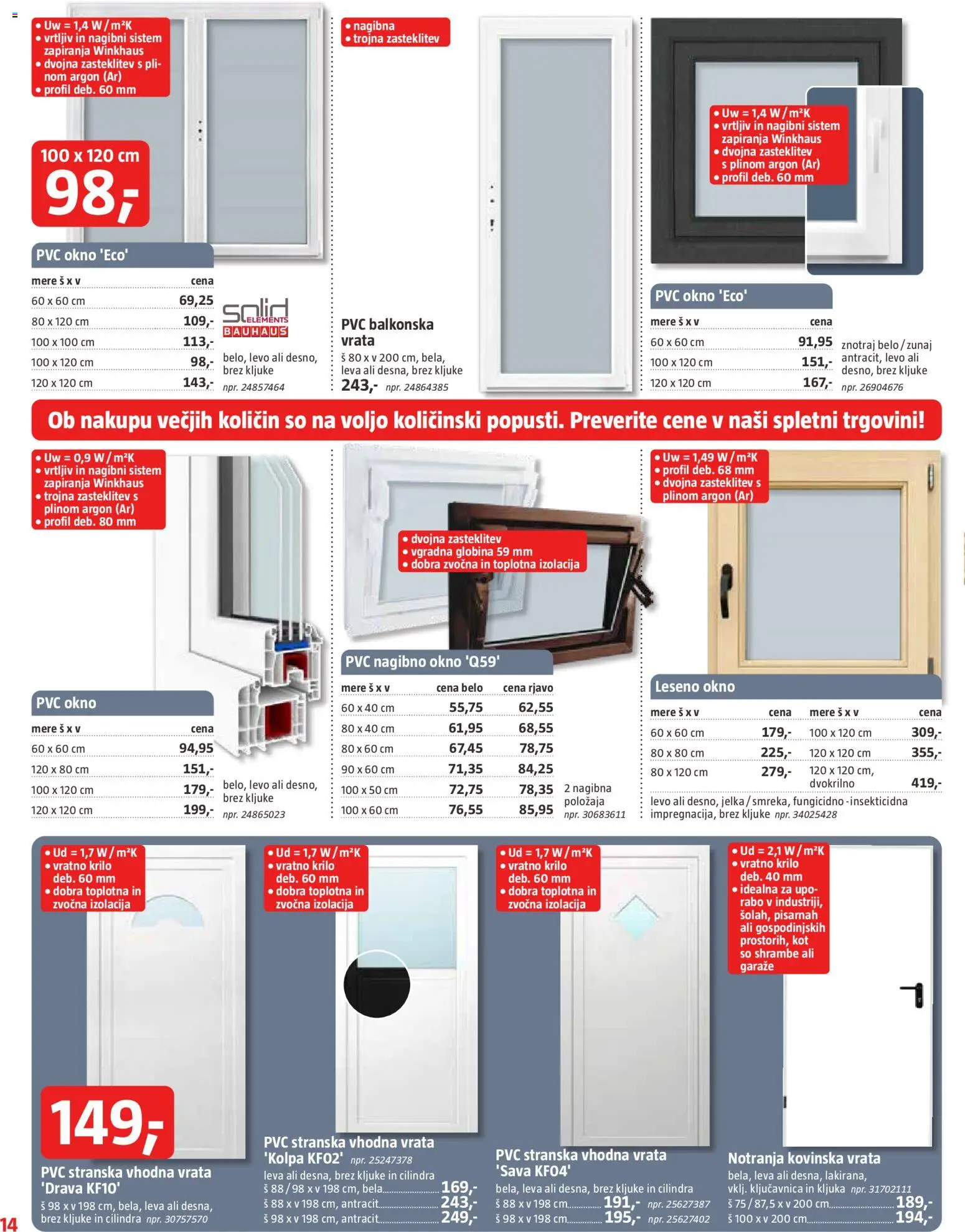 Novi Bauhaus katalog ponudbe – veljaven od 29.07.2026 | Stran: 14