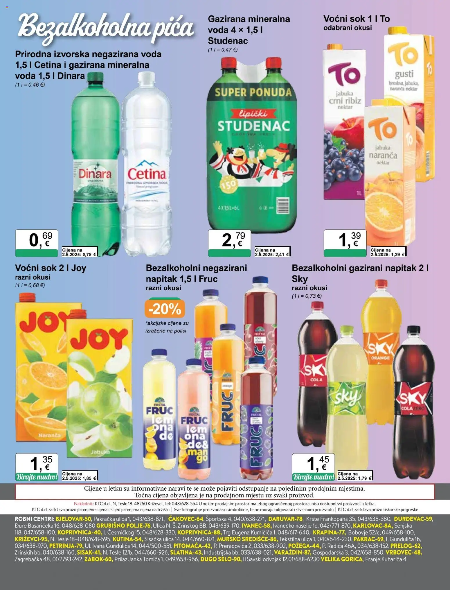 KTC katalog | vrijedi od 17.06.2026 | Stranica: 30 | Proizvodi: Mineralna voda, Gazirana mineralna voda, Pica, Jabuka
