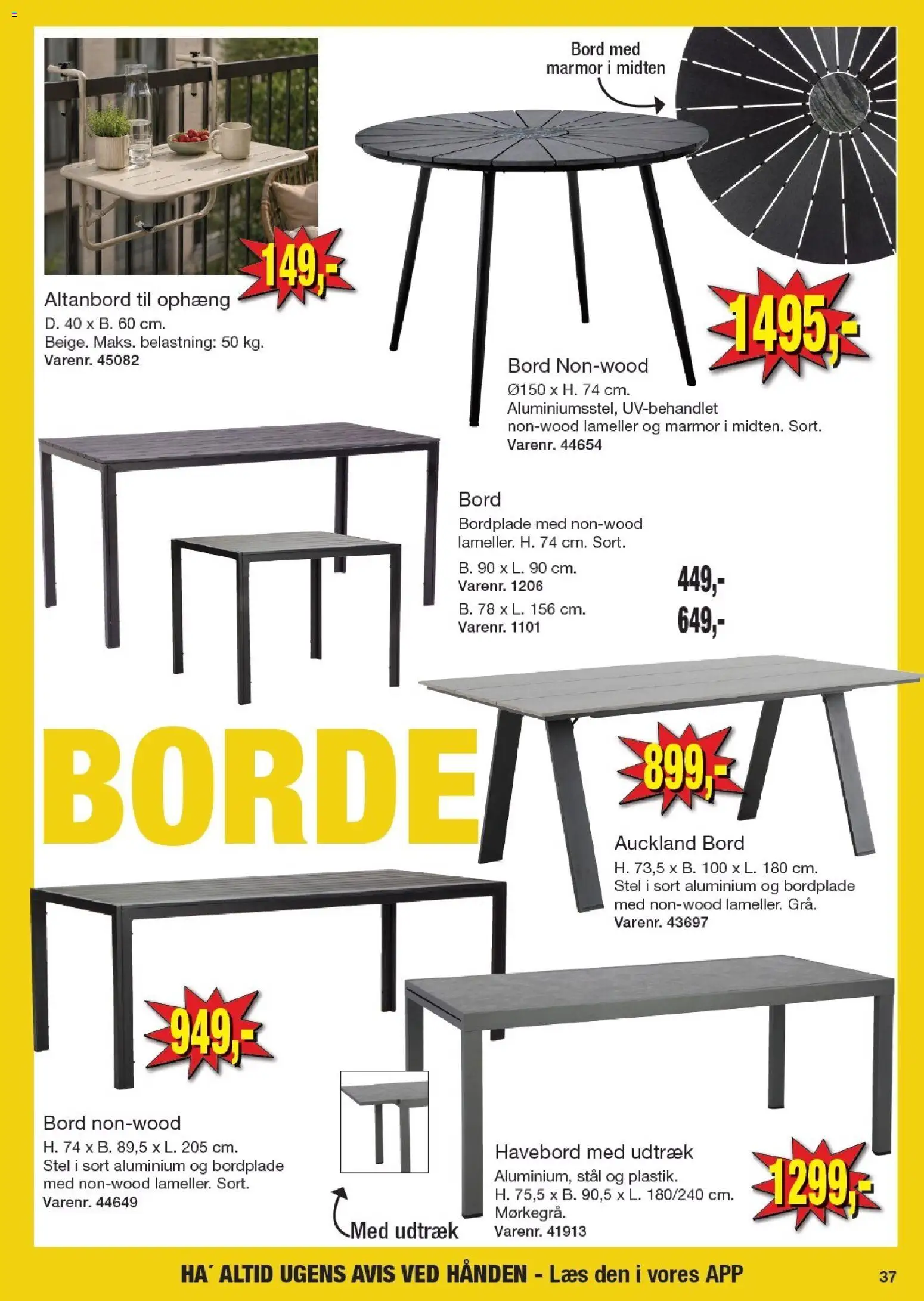 Harald Nyborg tilbudsavis – gyldig fra 11.06.2026 | Side: 39 | Produkter: Bord