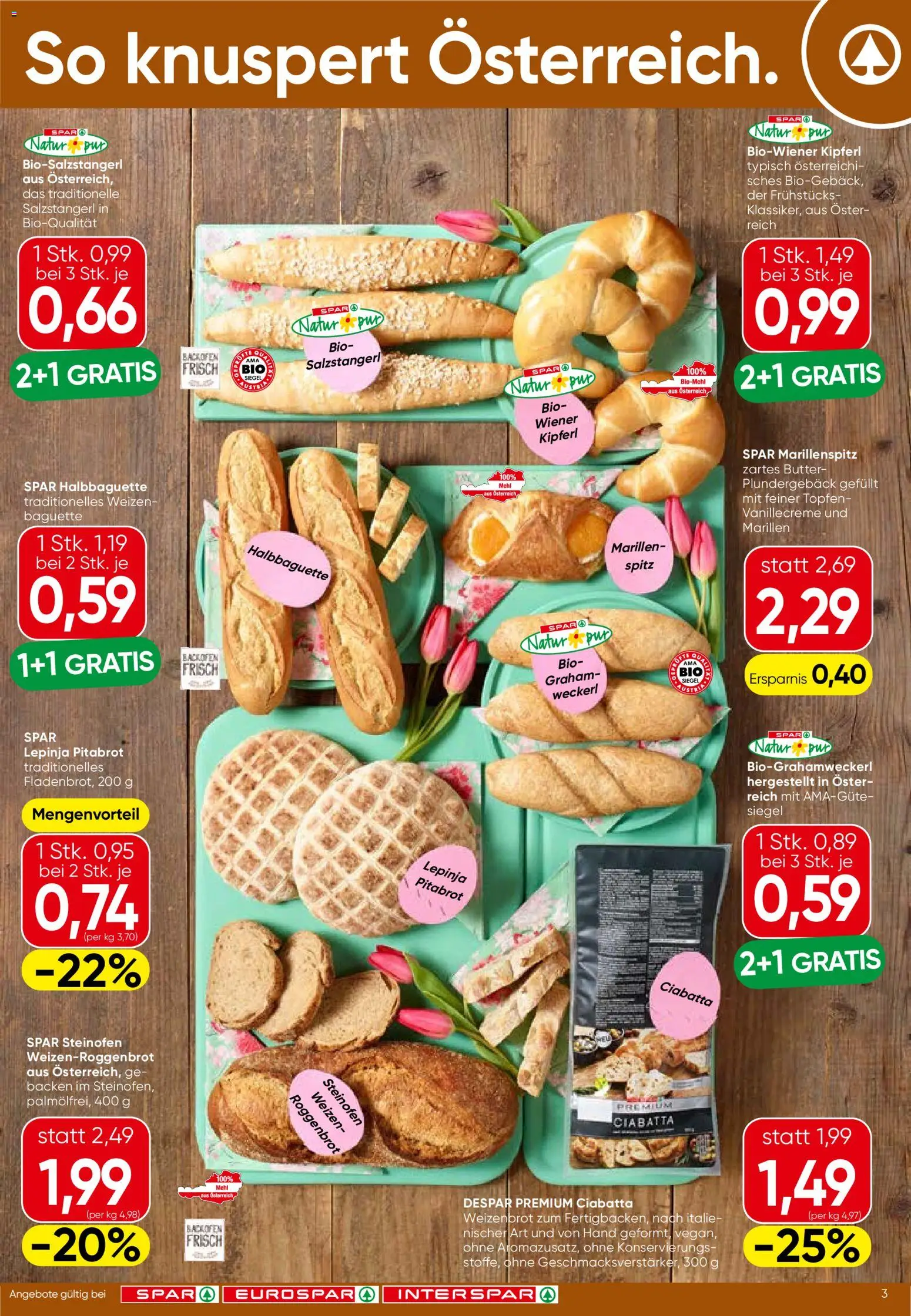 Spar Flugblatt - Steiermark gültig ab 19.03.2026 | Seite: 3 | Produkte: Jääkaappipakastin, Butter