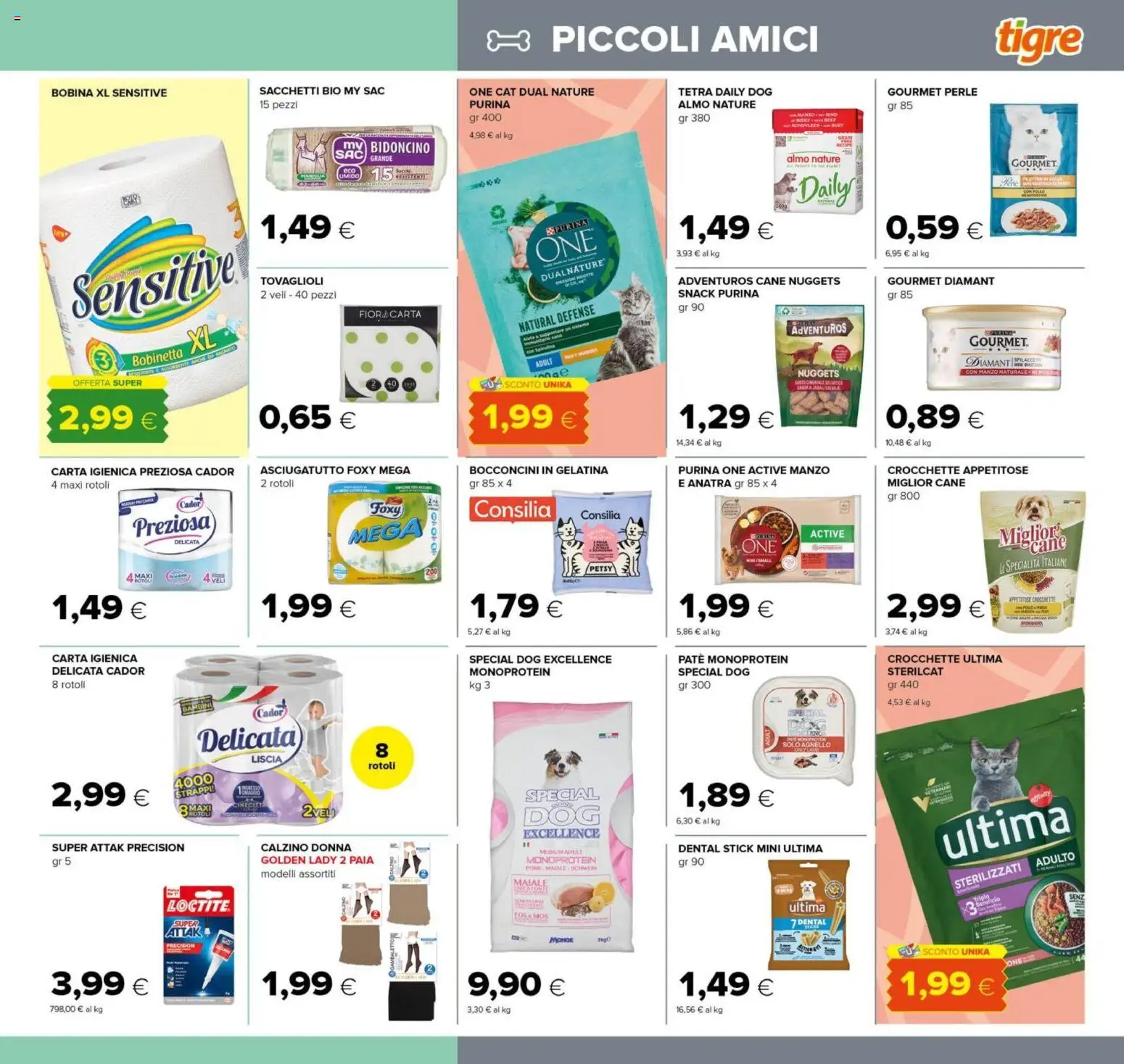 Volantino Tigre del 14/09/2026 | Pagina: 19 | Prodotti: Paté, Nuggets, Anatra, Specialità