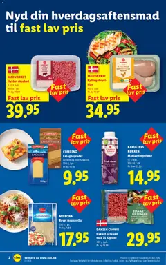 Lidl - Tilbudsavis gyldig fra 31.05.2026 | Side: 3 | Produkter: Oksekød, Fløde, Lasagneplader, Mozzarella