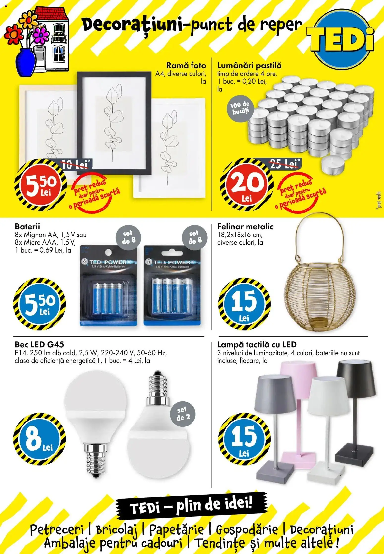 Noul catalog TEDi – valabil de la 29.03.2026 | Pagină: 12 | Produse: Babak, Felinar, Lampă, Ramă foto