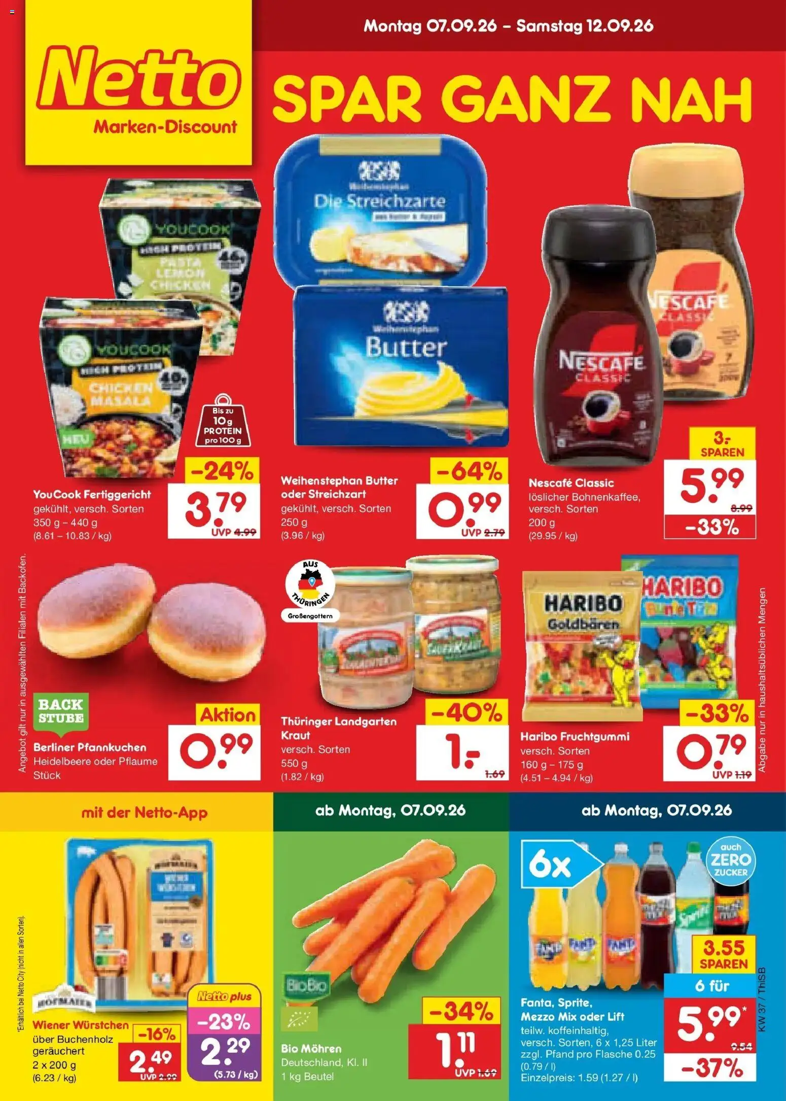 Netto Marken-Discount Prospekt Pirna – gültig ab 07.09.2026 | Seite: 3 | Produkte: Youcook, Pfannkuchen, Mohren, Nescafe classic
