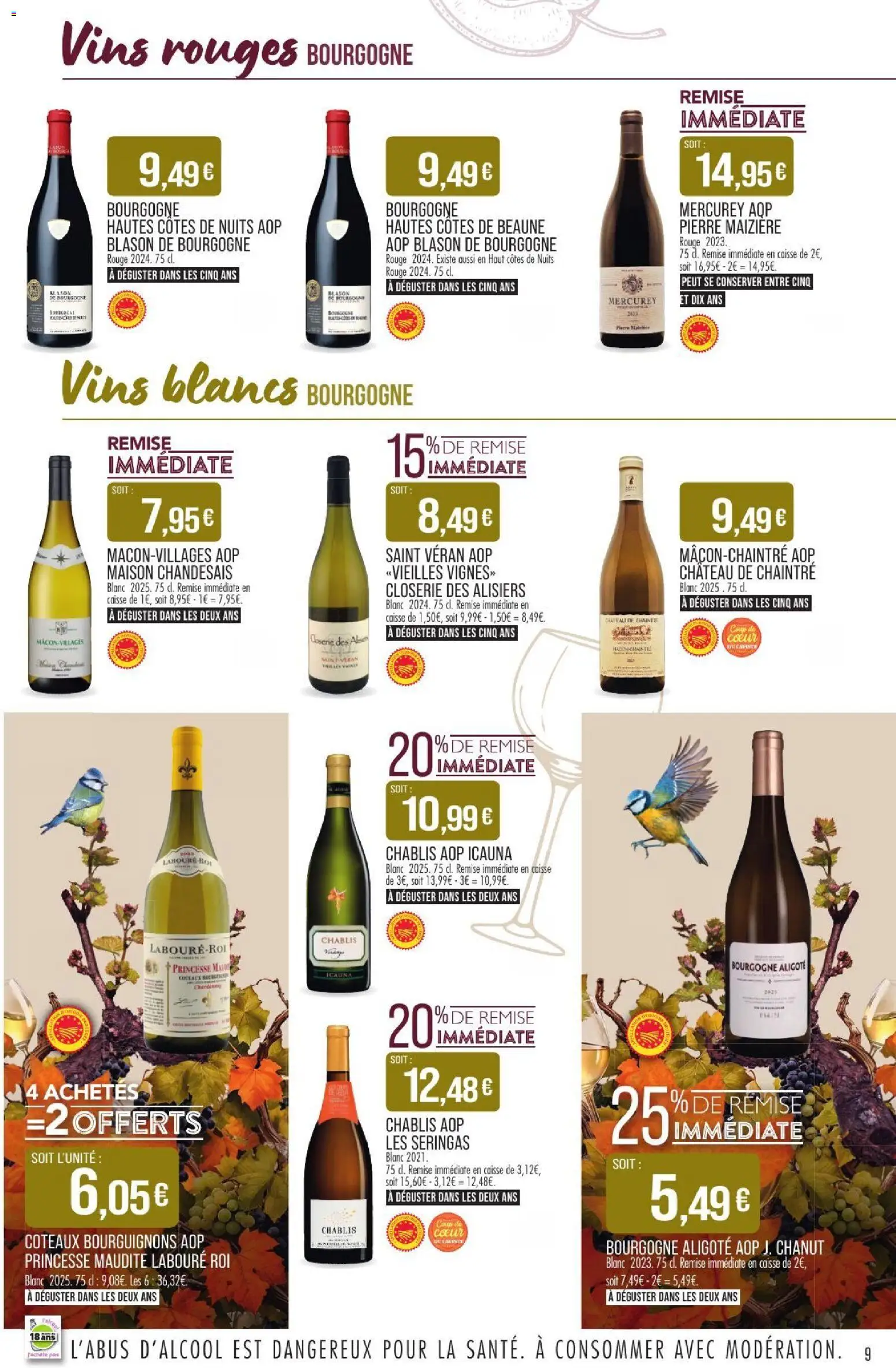{H1} | Page: 9 | Produits: PC, Bourgogne Aligoté, Bourgogne, Chablis