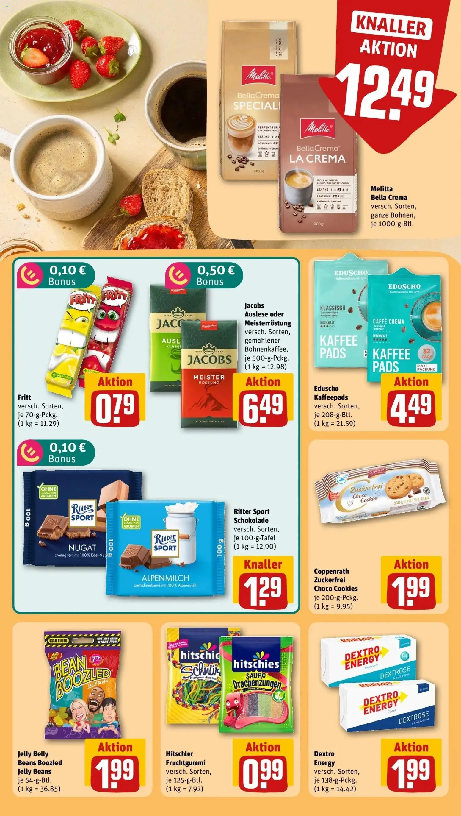 REWE Prospekt ab 10.08.2026 zum Blättern » Angebote | Seite: 23 | Produkte: Kaffeepads, Energy, Schokolade, Ritter sport