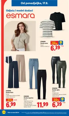 ESMARA, Ženske tajice, Komad, U izgledu kože, S elastanskim vlaknom (LYCRA®), Veličine: 34-46* - Pregled kataloga iz trgovine Lidl, vrijedi od 17.08.2026 | Stranica: 28