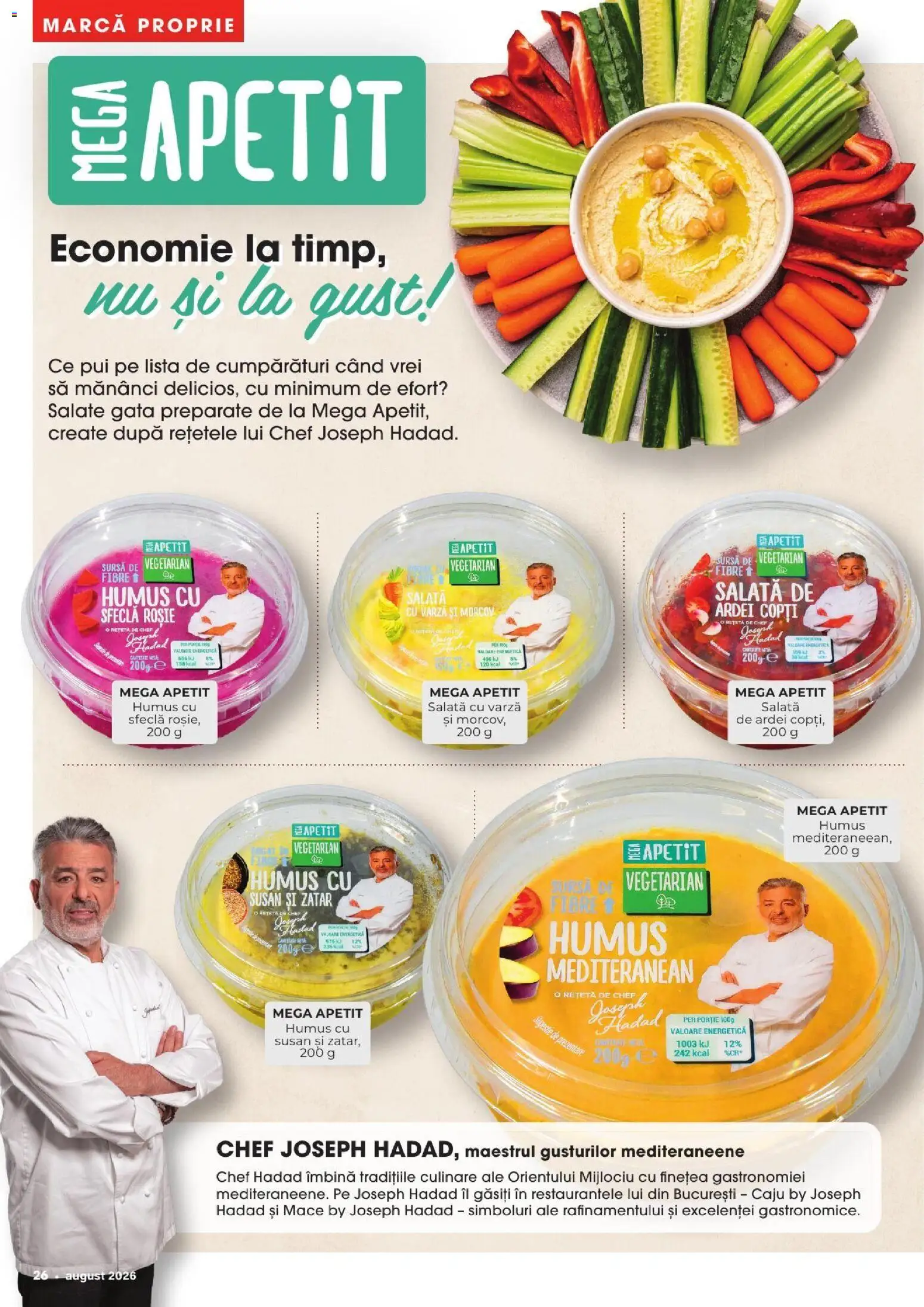 Noul catalog Mega Image – valabil de la 30.07.2026 | Pagină: 26 | Produse: Varză, Caju, Salată, Sfeclă