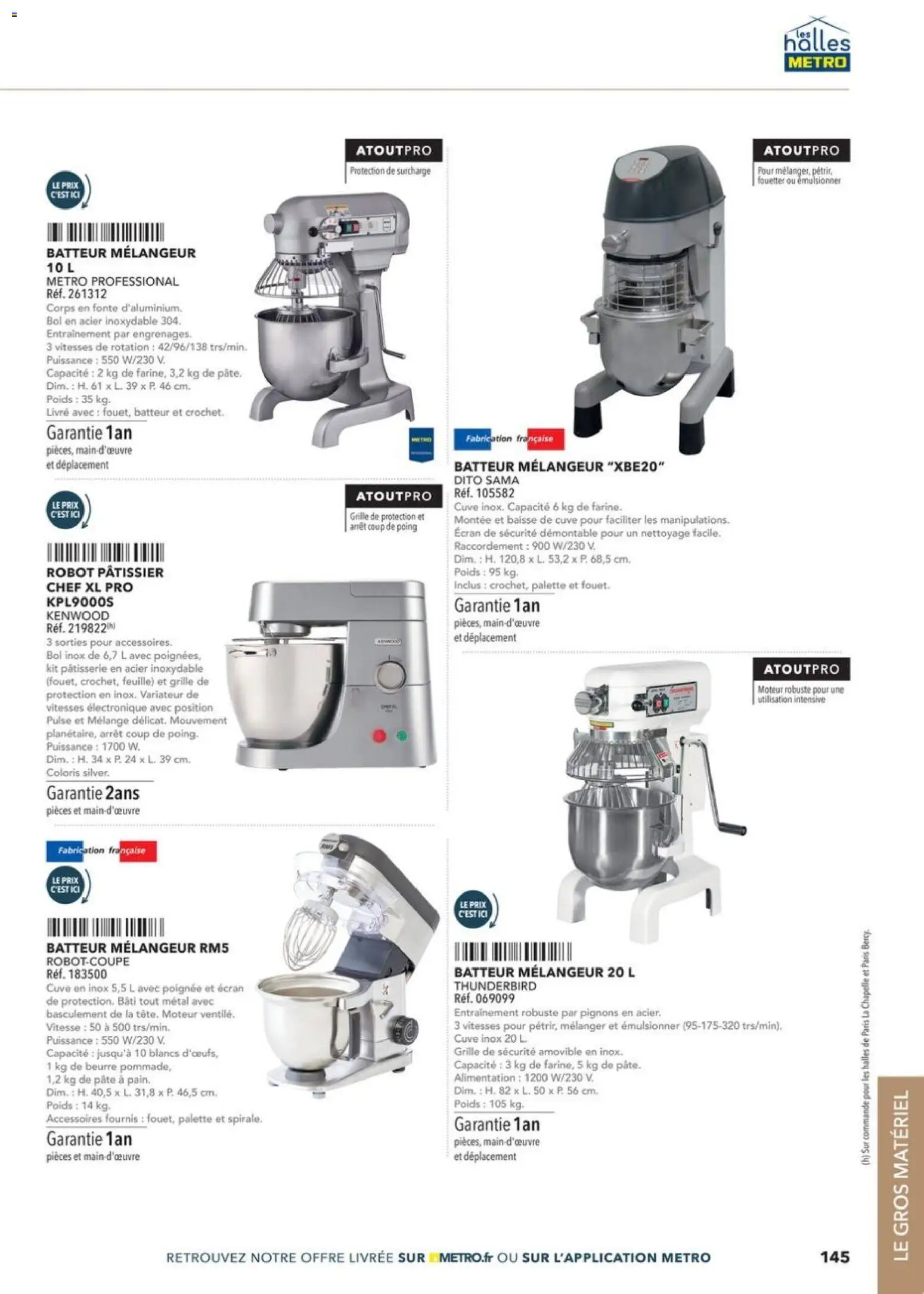 {H1} | Page: 145 | Produits: Poids, Robot, Robot pâtissier, Livre