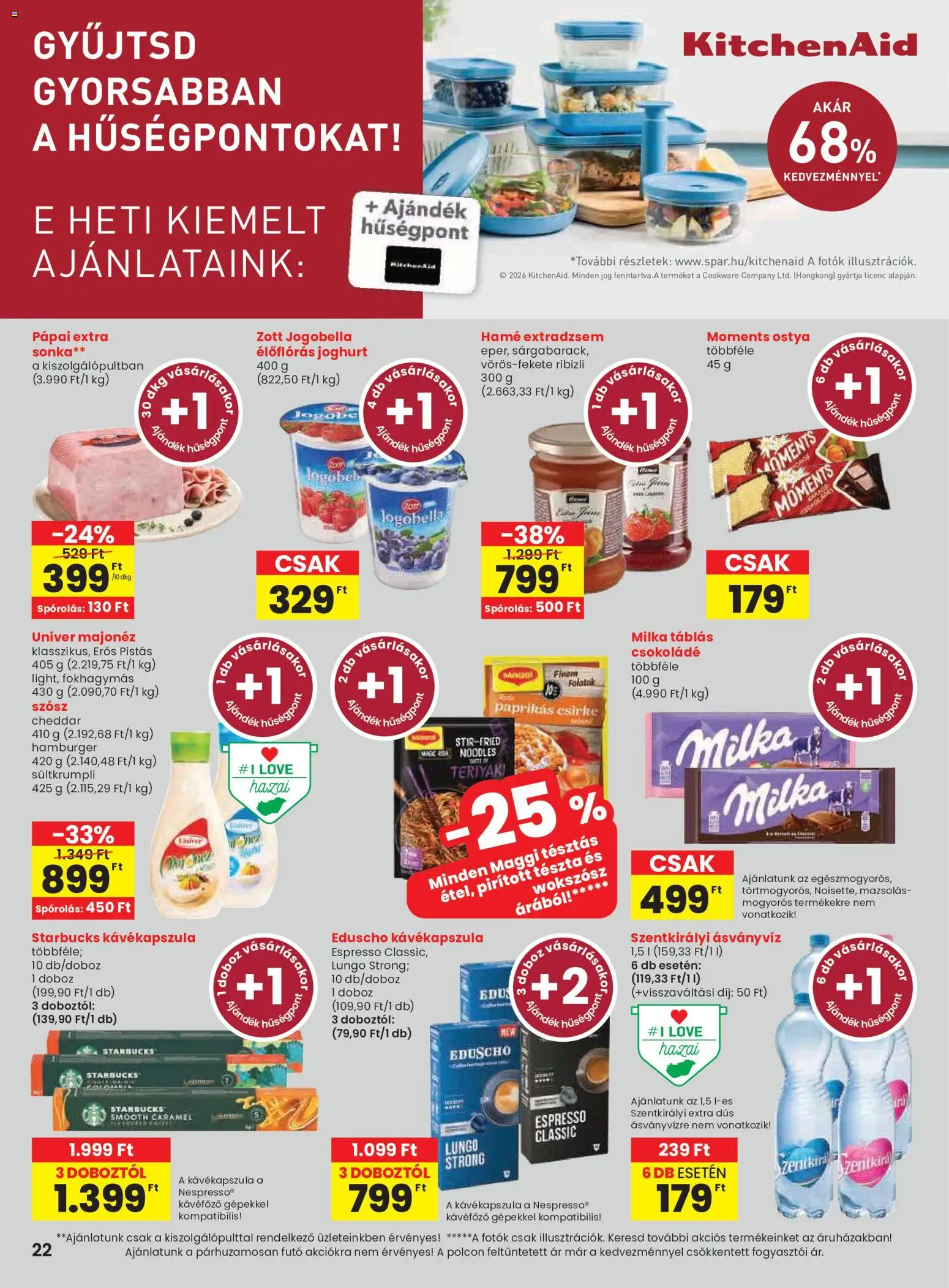 Spar akciós ujság - amely érvényes a következő dátumtól: 2026.10.08. | Oldal: 22