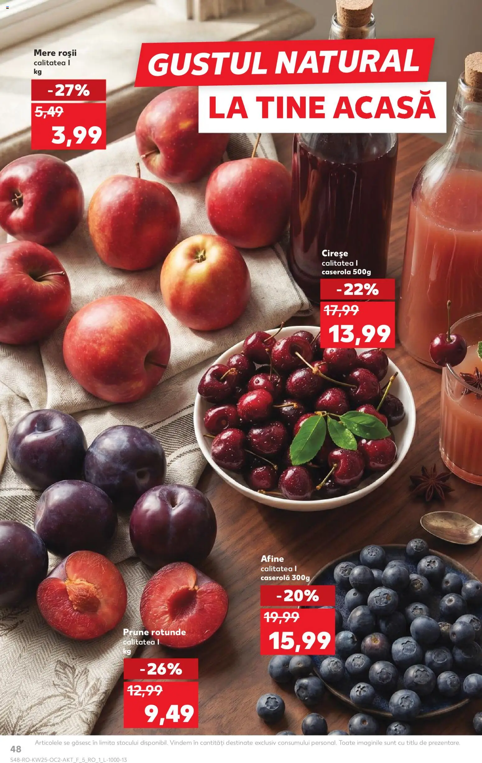 Noul catalog Kaufland – valabil de la 17.06.2026 | Pagină: 48 | Produse: Afine, Roșii, Prune, Cireșe