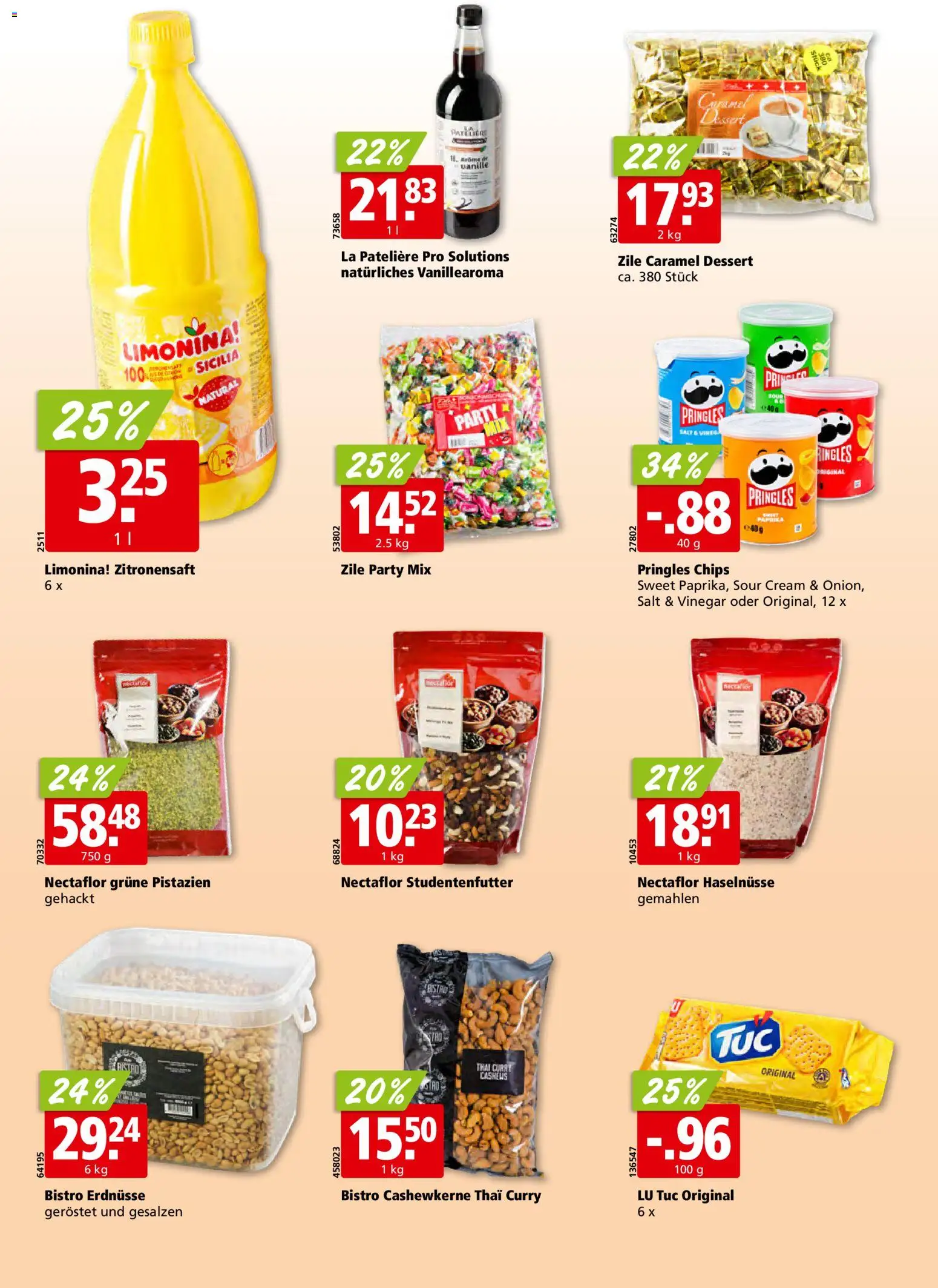 Aligro aktionen Chavannes, Matran, Genf, Sitten – gültig ab 06.07.2026 | Seite: 20 | Produkte: Erdnüsse, Chips