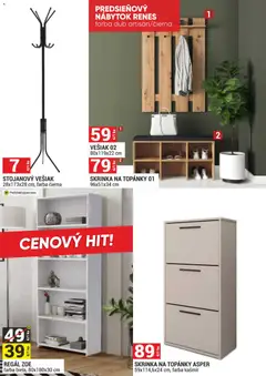 Merkury Market leták platný od 01.10.2026 | Strana: 16 | Produkty: Nábytok, Regál, Predsieňový nábytok, Vešiak