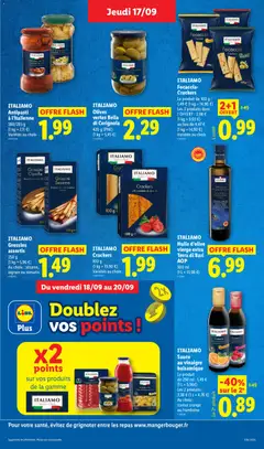 LIDL - Prévisualisation de ITALIAMO Huile d'olive vierge extra Terra di Bari AOP, 500 ml valide à partir de 17/09/2026 | Page: 21