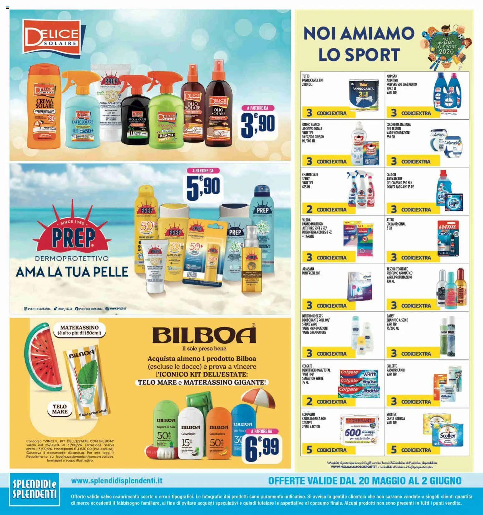 Volantino Splendidi e Splendenti del 20.05.2026 | Pagina: 12 | Prodotti: Shampoo, Carta igienica, Latte, Profumo