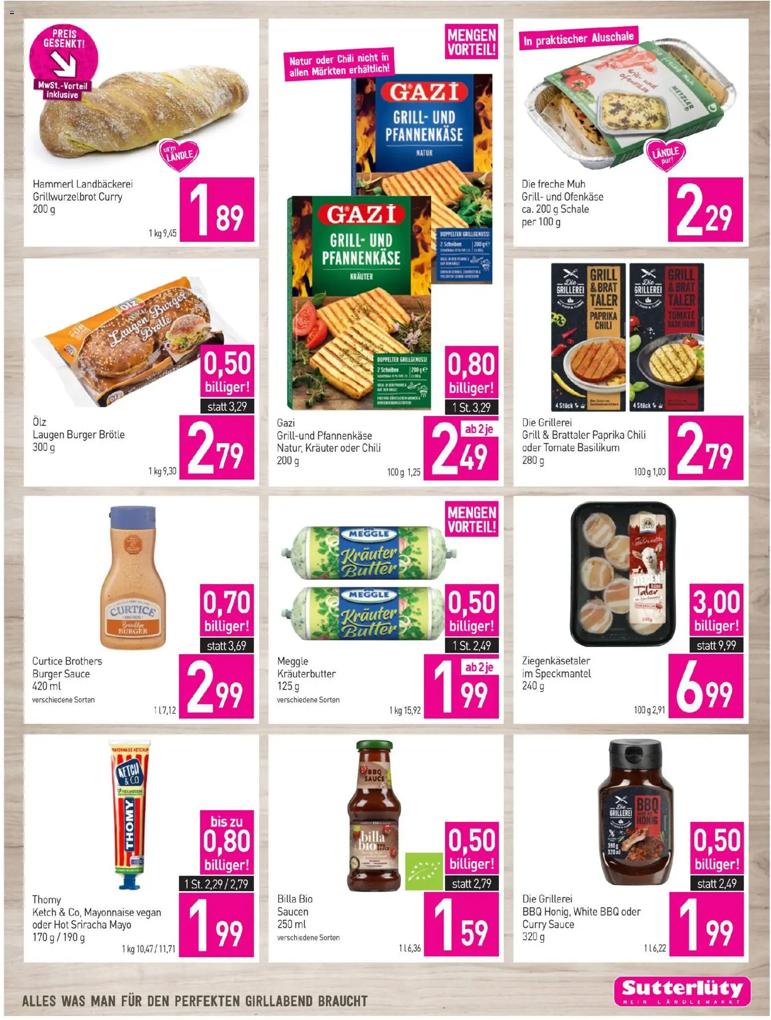 Sutterlüty Flugblatt gültig ab 02.07.2026 | Seite: 17 | Produkte: Mayonnaise, Chili, Grill, Butter