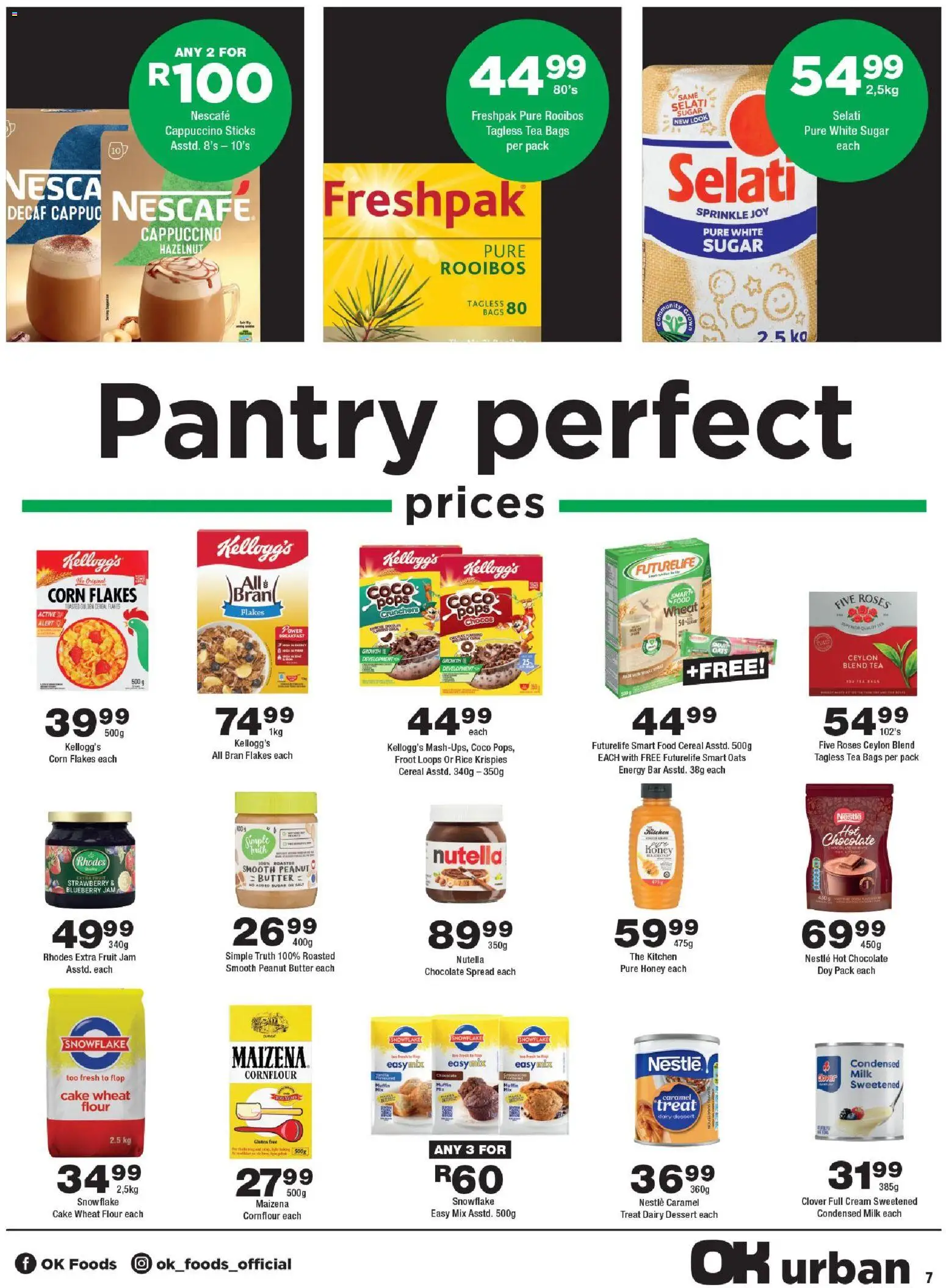 New OK Foods catalogue – valid from 24.04.2026 | Page: 7 | Products: Milk, Butter, Rice, Cream