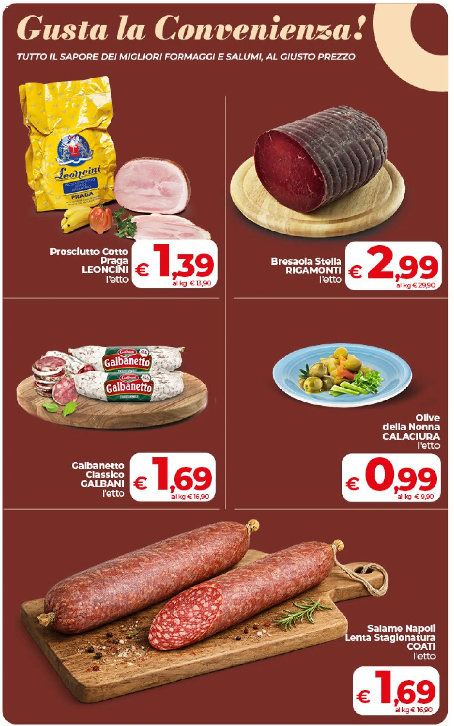 Volantino COOP del 09.06.2026 | Pagina: 12 | Prodotti: Prosciutto Cotto, Salame, Olive, Prosciutto