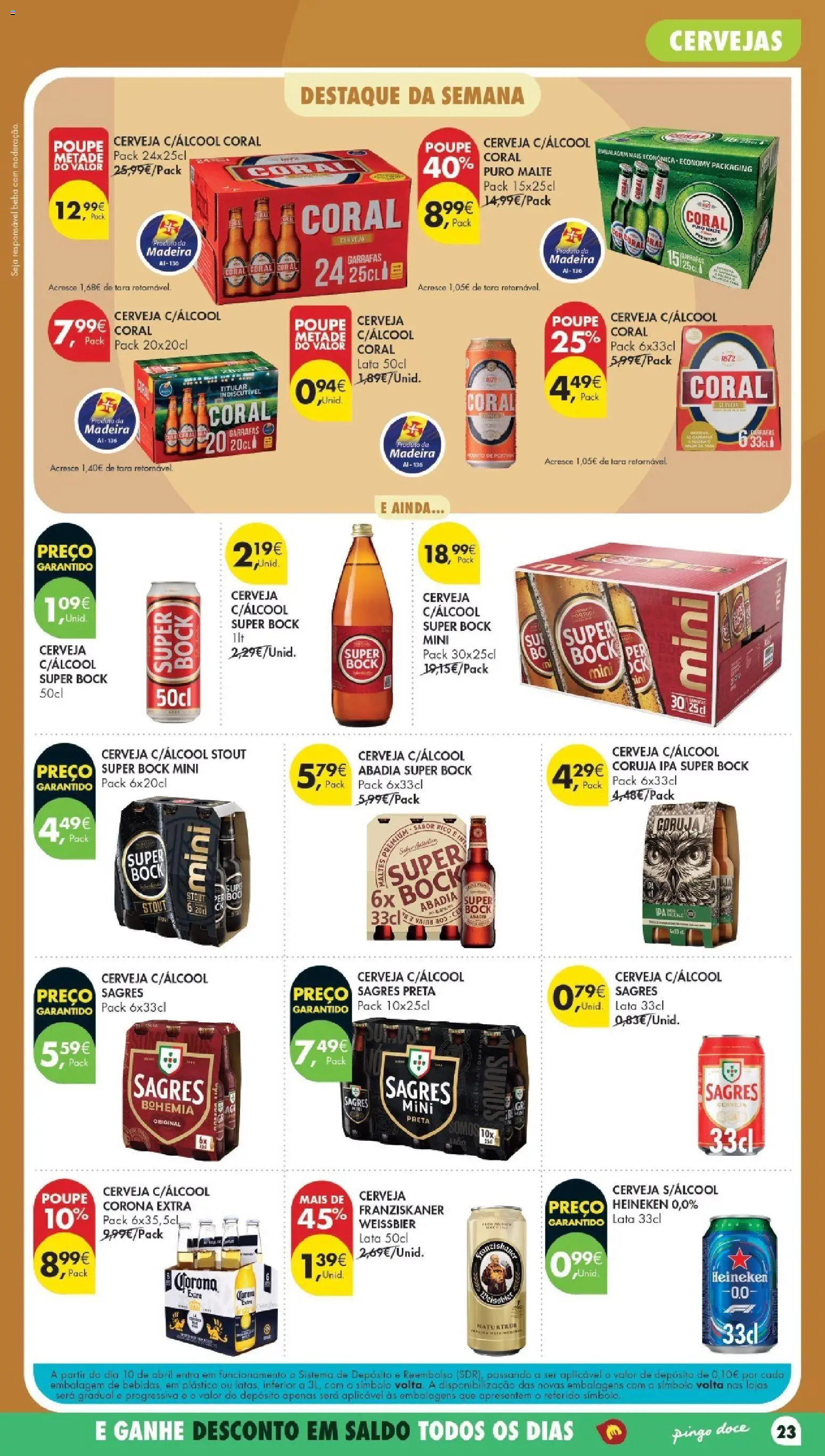 Pingo Doce Poupe Esta Semana Madeira │ válido de 30/06/2026 | Página: 23 | Produtos: Super bock, Cerveja