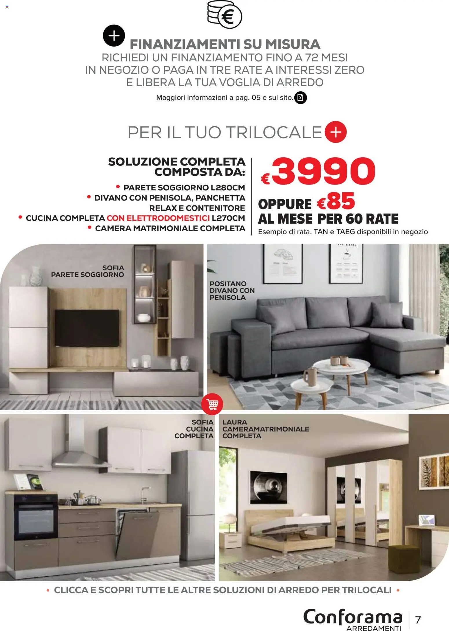Volantino Conforama del 22/06/2026 | Pagina: 7 | Prodotti: Contenitore, Divano