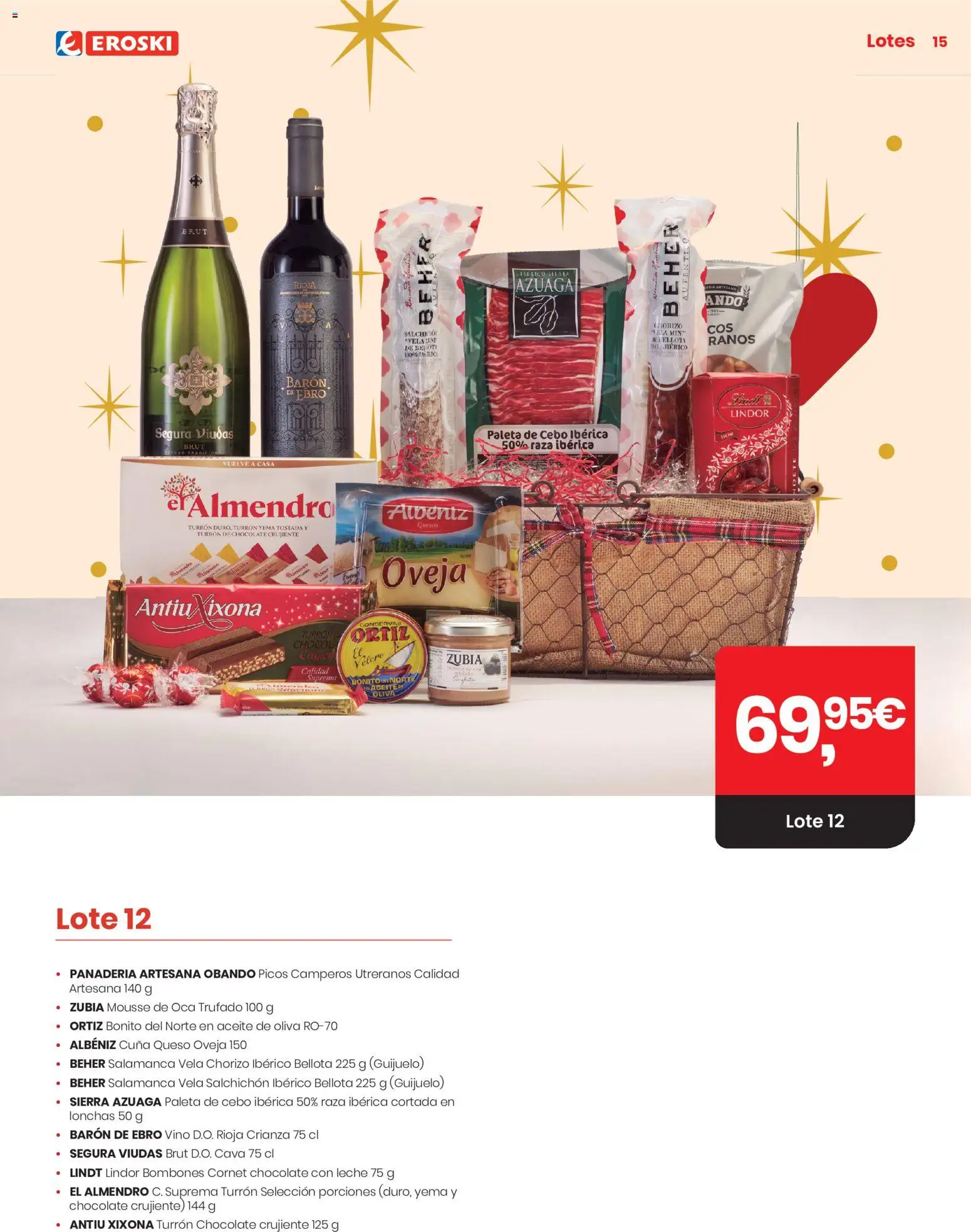 Eroski Navidad 2026 │ válido desde el 15/10/2026 | Página: 15 | Productos: Leche, Queso, Lindor, Cuna